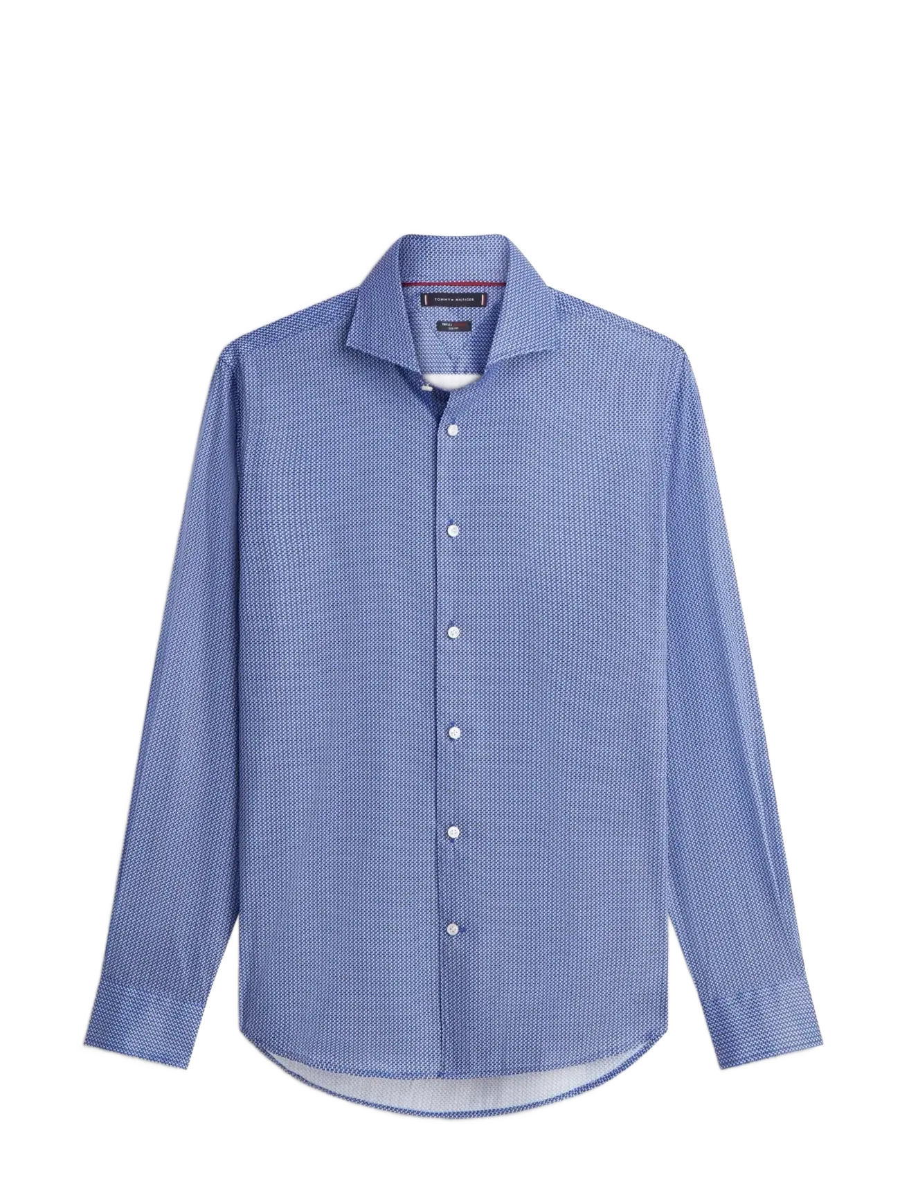 TOMMY HILFIGER Dc Flex Collar Mini Texture Blau - R/43 - Herren