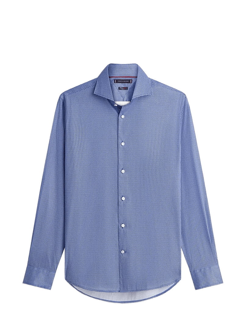 Tommy Hilfiger - DC FLEX COLLAR MINI TEXTURE - basic skjortor - carbon navy - 1