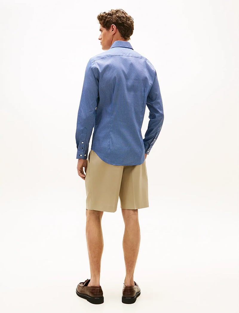 Tommy Hilfiger - DC FLEX COLLAR MINI TEXTURE - basic skjortor - carbon navy - 2