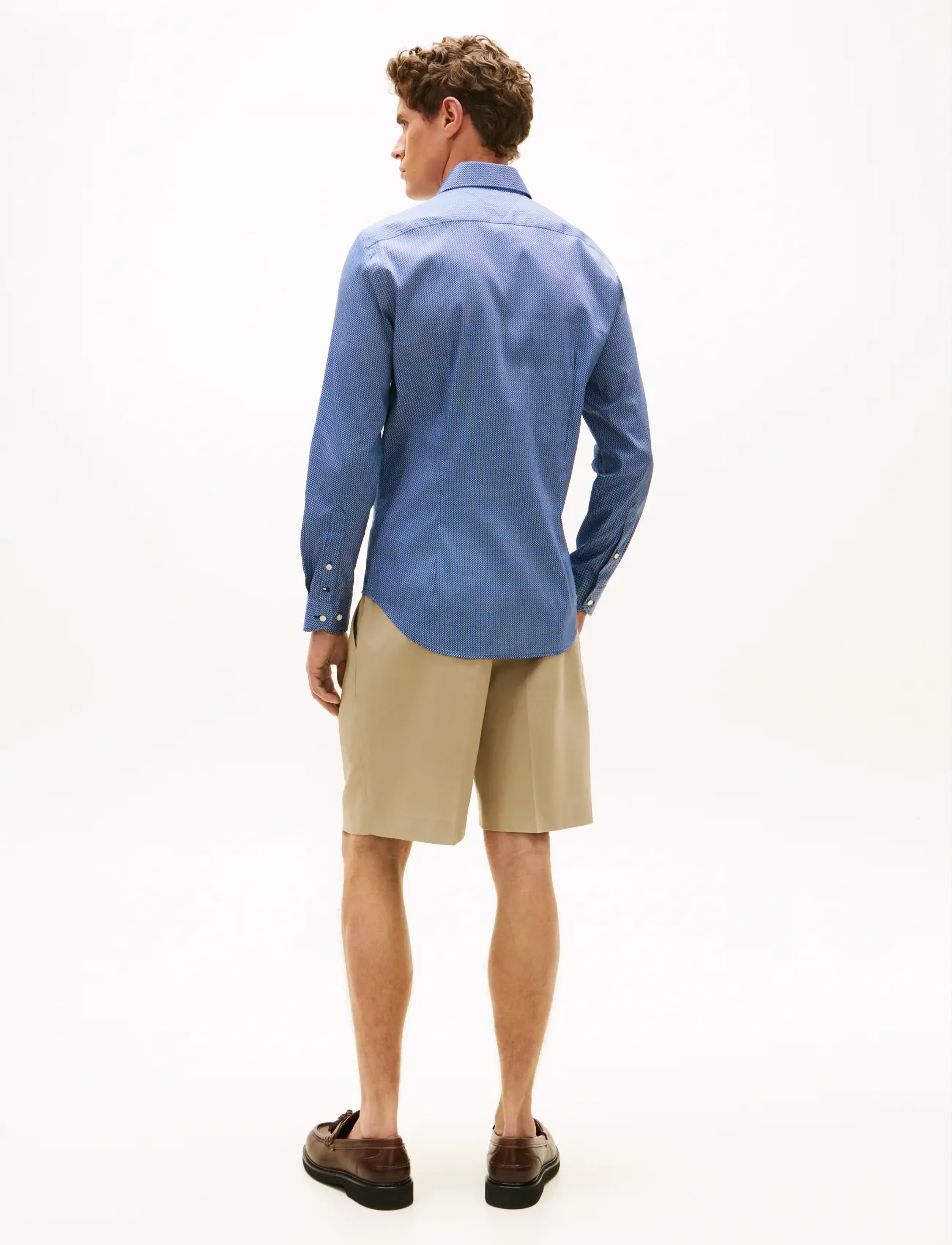 Tommy Hilfiger - DC FLEX COLLAR MINI TEXTURE - casual skjortor - carbon navy - 2