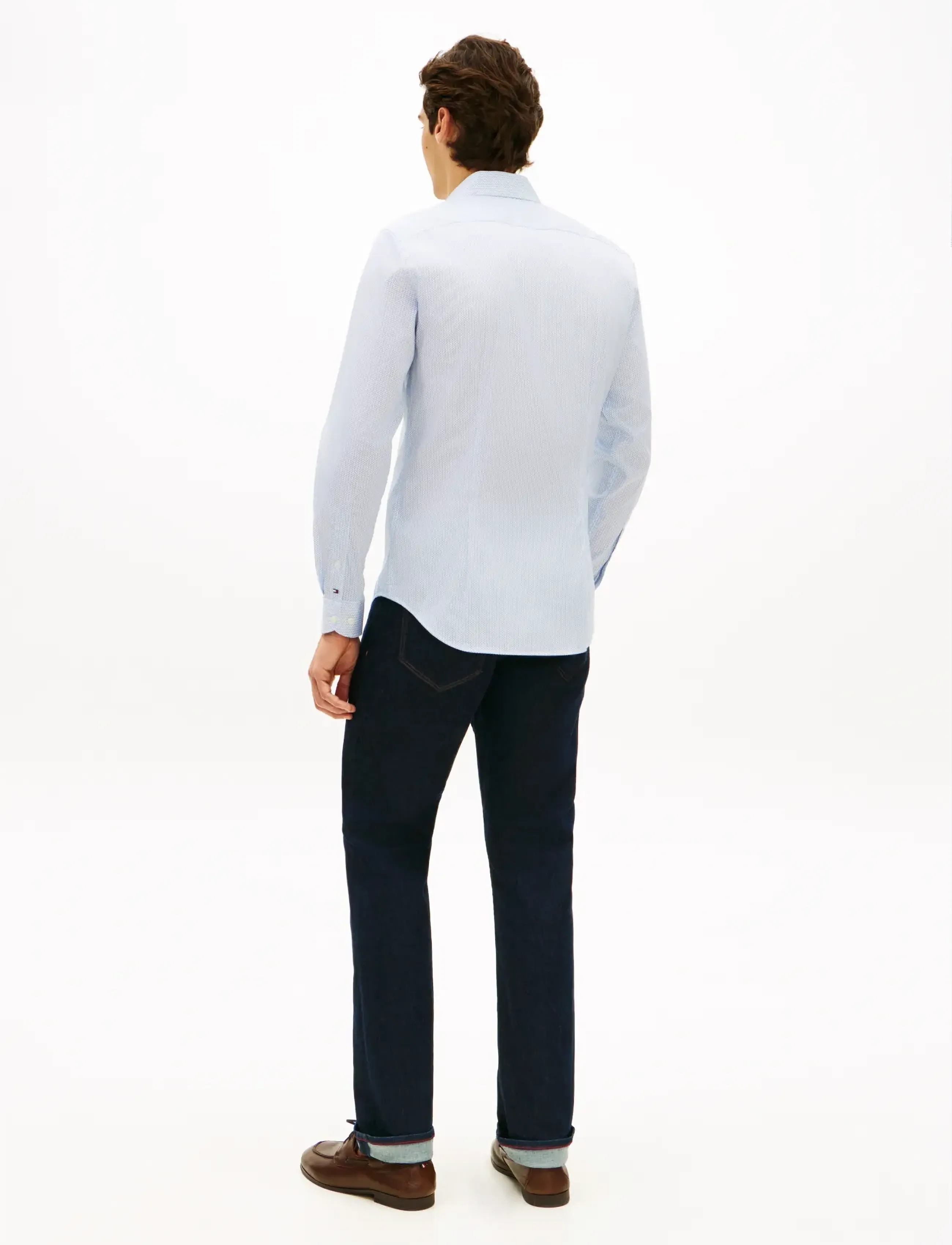 Tommy Hilfiger - DC FLEX COLLAR MINI TEXTURE - skjorter med mønster - sweet blue - 2