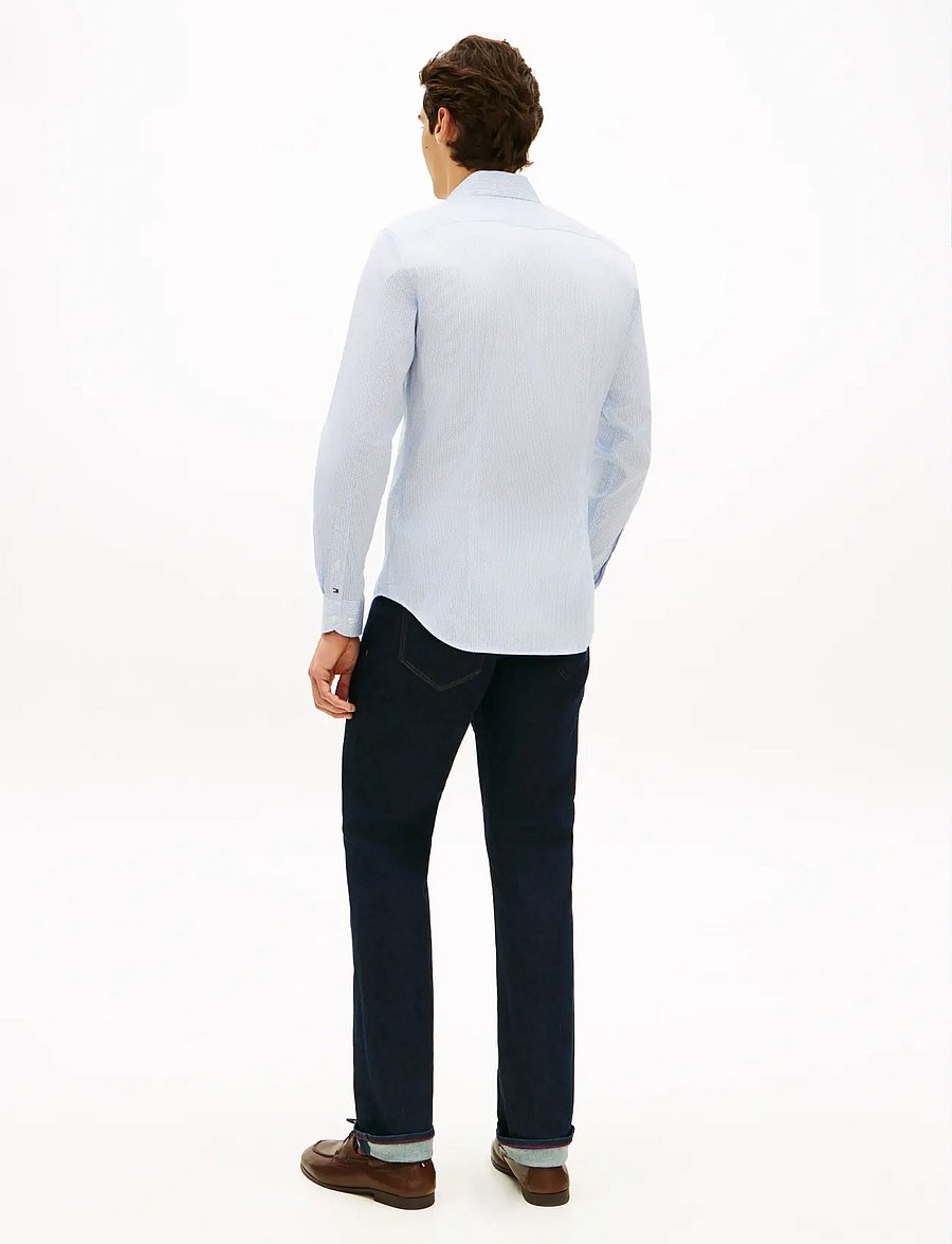 Tommy Hilfiger - DC FLEX COLLAR MINI TEXTURE - skjorter med mønster - sweet blue - 2