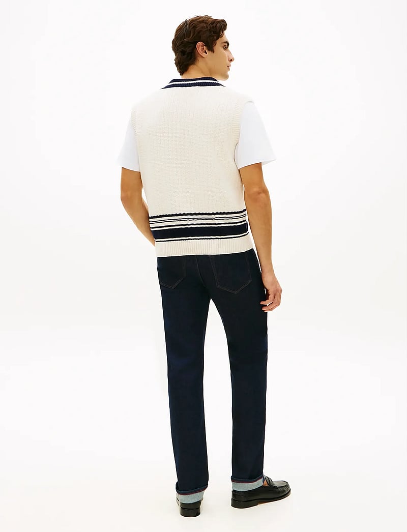 Tommy Hilfiger - ATHLEISURE V NECK VEST - gestrickte westen - ivory petal - 2