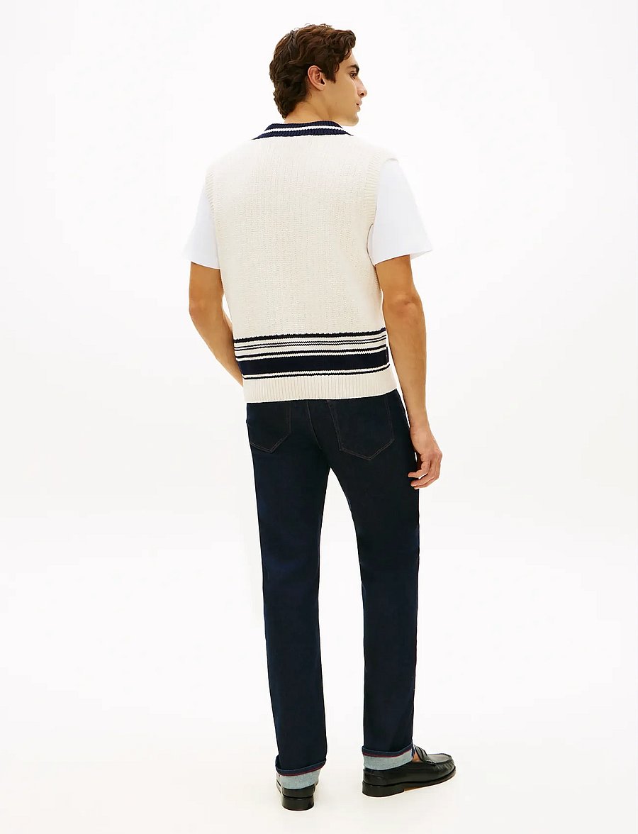 Tommy Hilfiger - ATHLEISURE V NECK VEST - strikveste - ivory petal - 2