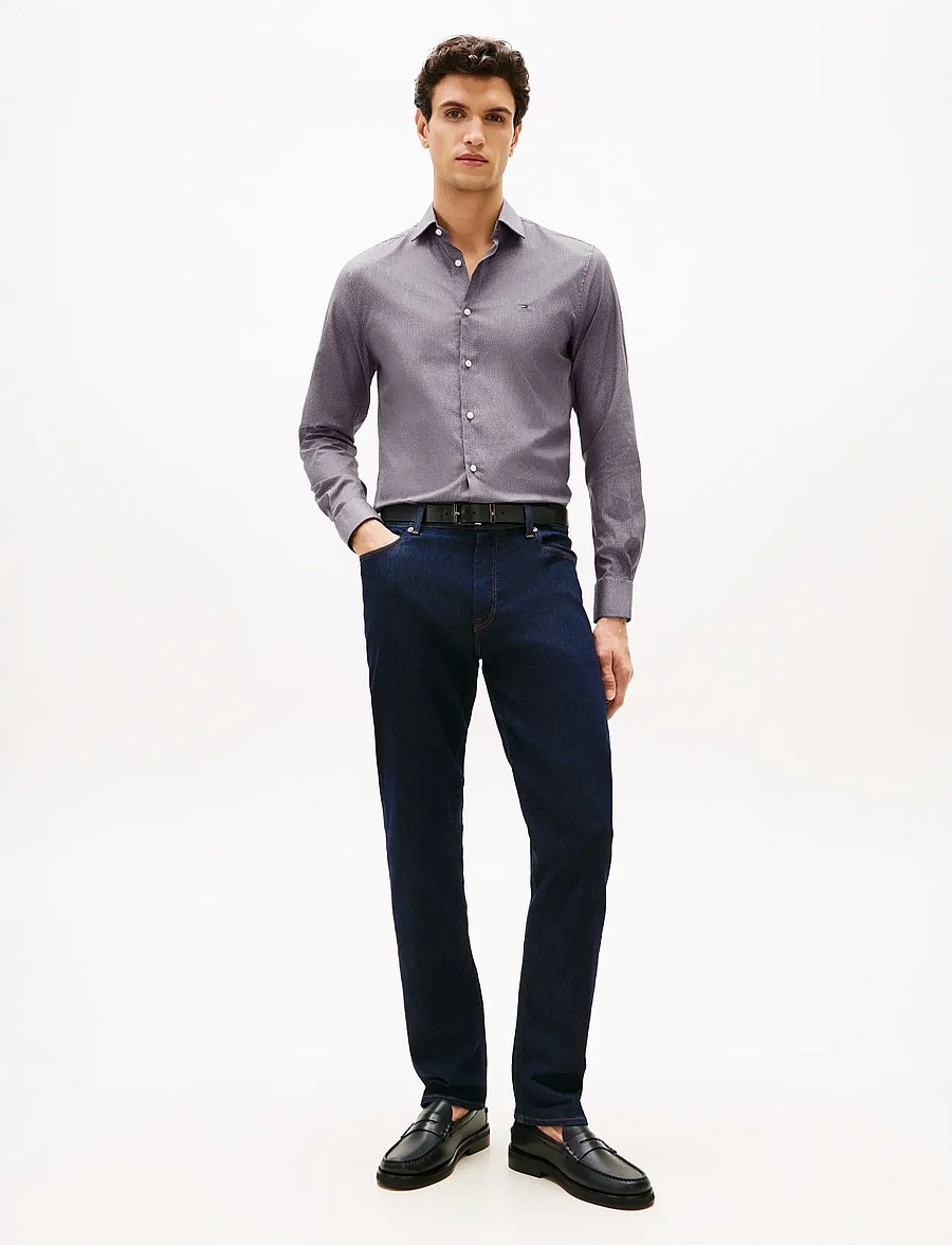 Tommy Hilfiger - CL MICRO PRINT SHIRT - casual shirts - black - 3