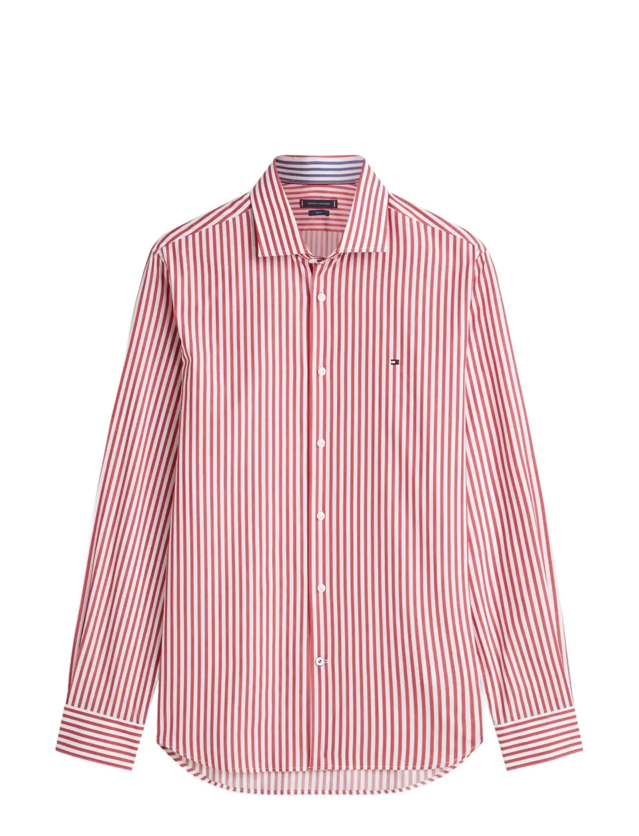 Tommy Hilfiger - CL BENGAL STRIP SHIRT - gestreifte hemden - medium red white - 1
