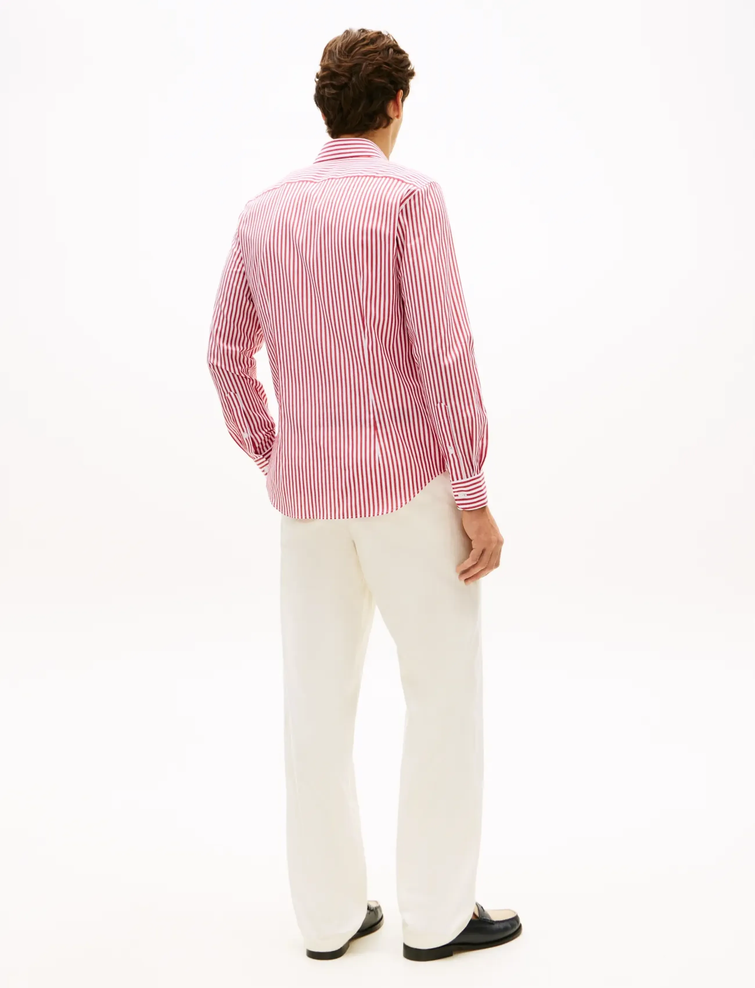 Tommy Hilfiger - CL BENGAL STRIP SHIRT - gestreifte hemden - medium red white - 2