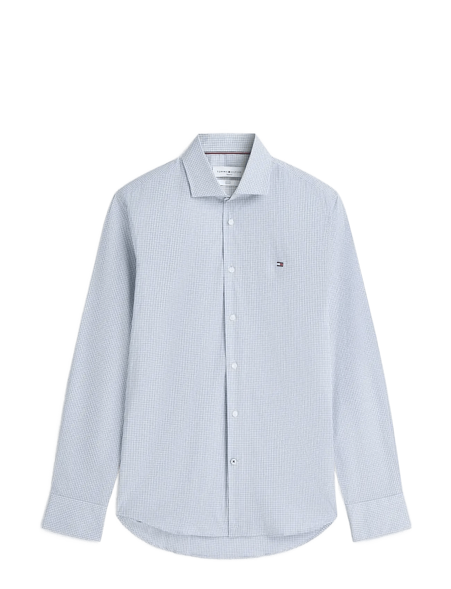 Tommy Hilfiger - CL MINI GINGHAM CHECK SHIRT - rutiga skjortor - cloudy blue - 1
