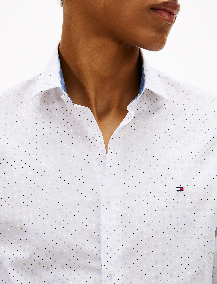 Tommy Hilfiger - CL GEO PRINT SHIRT - white - 4