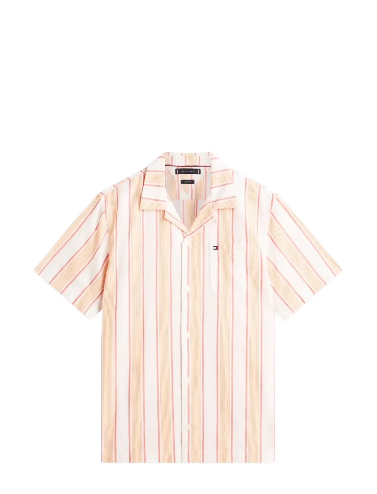 TOMMY HILFIGER Open Structure Shirt Orange - XL - Herren