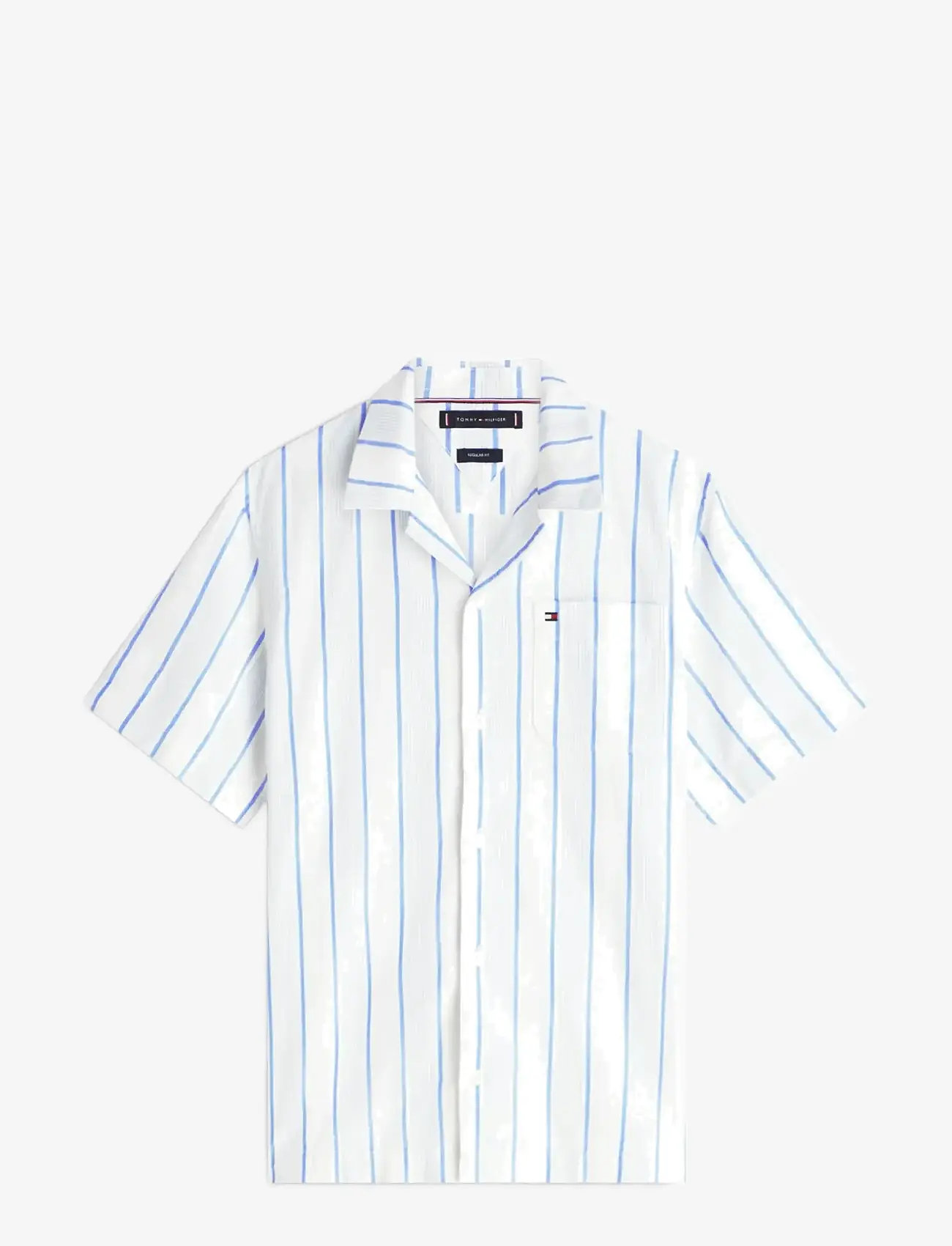 Tommy Hilfiger - OPEN STRUCTURE SHIRT - kurzarmhemden - blue spell   stripe - 1