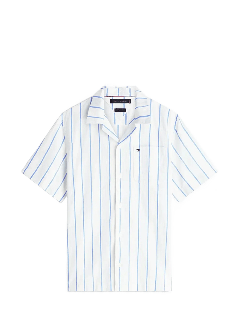 Tommy Hilfiger - OPEN STRUCTURE SHIRT - kortærmede skjorter - blue spell stripe - 1