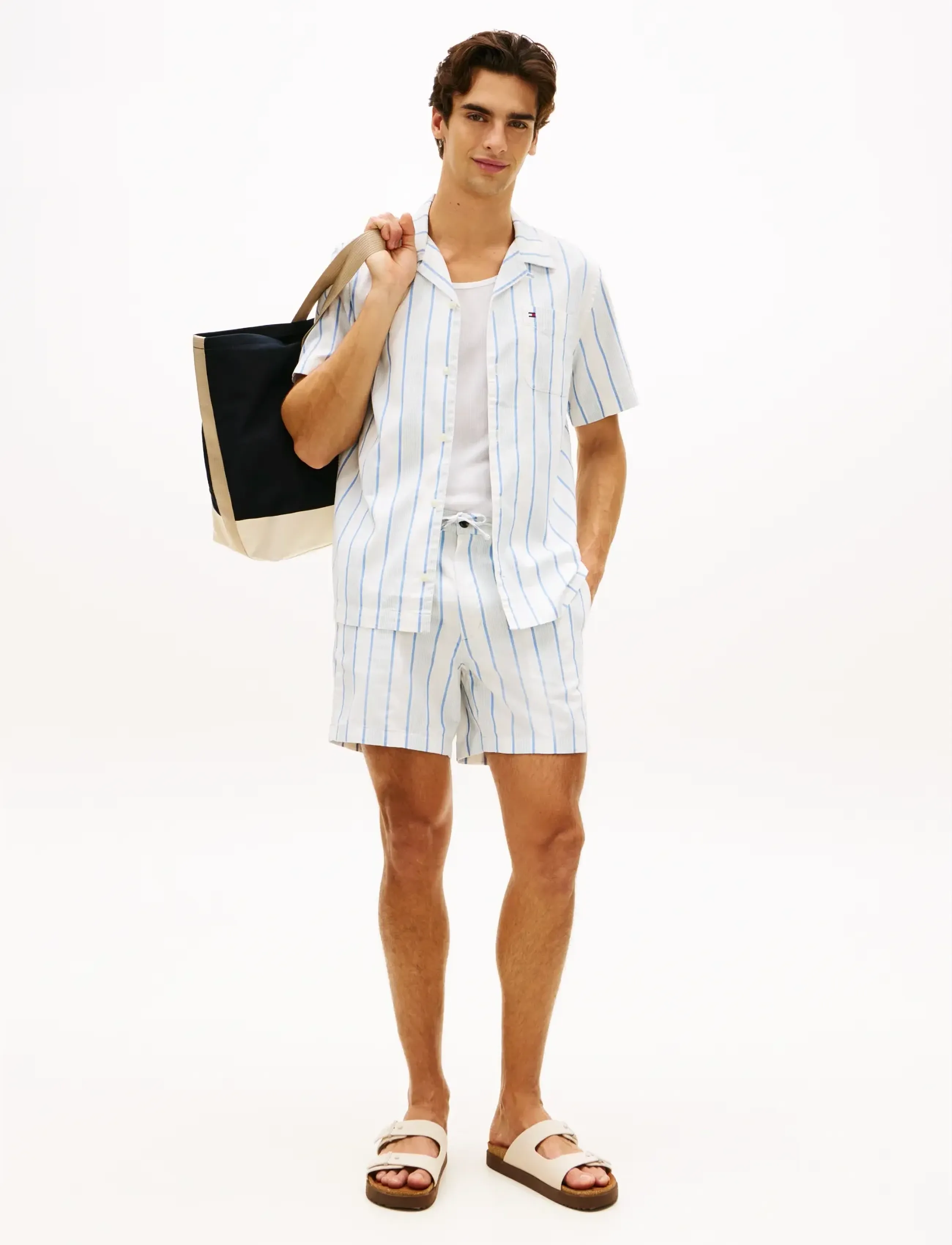 Tommy Hilfiger - OPEN STRUCTURE SHIRT - kortärmade skjortor - blue spell   stripe - 3