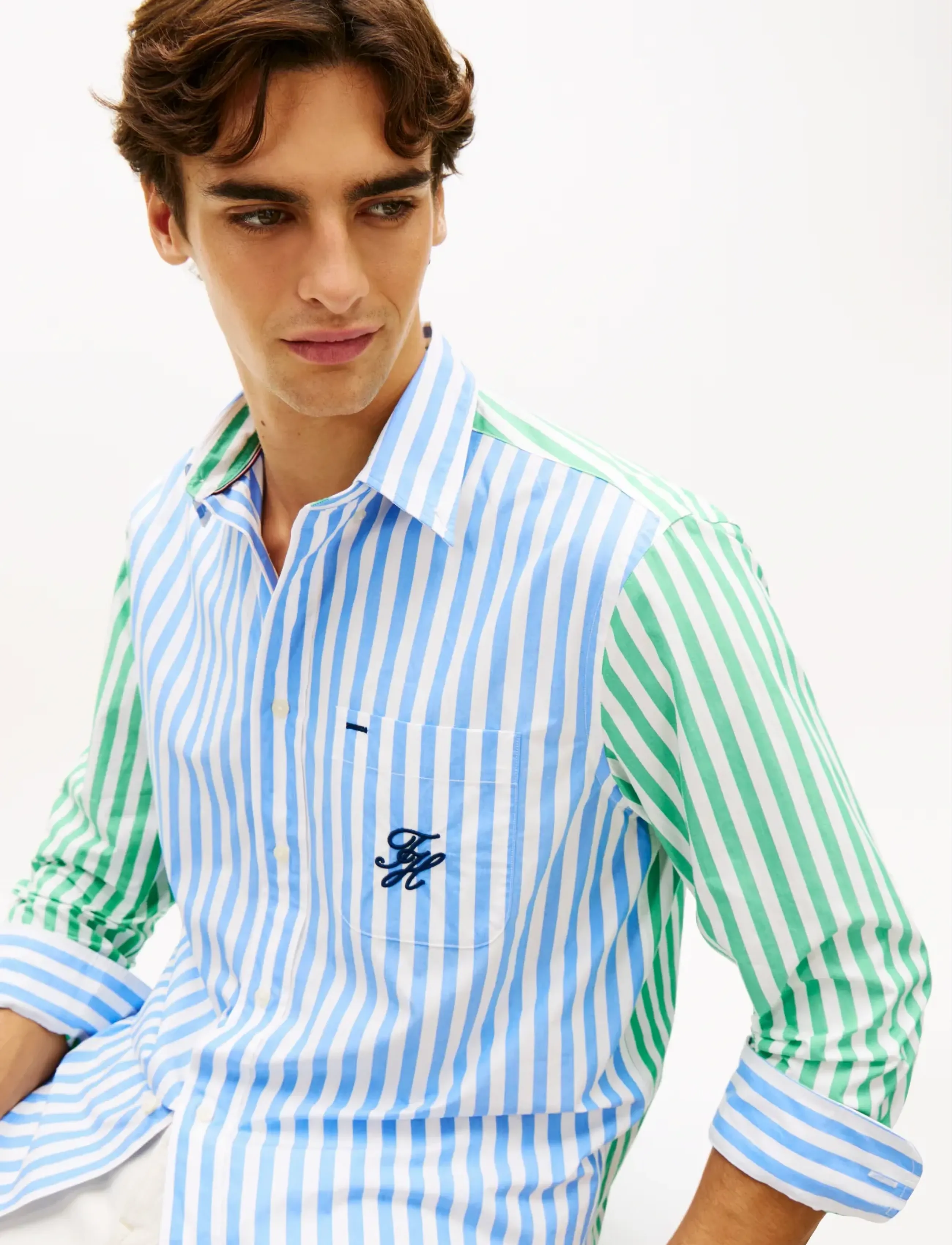 Tommy Hilfiger - PAPERTOUCH FUN CLASSIC FIT SHIRT - stribede skjorter - blue spell   stripe - 4