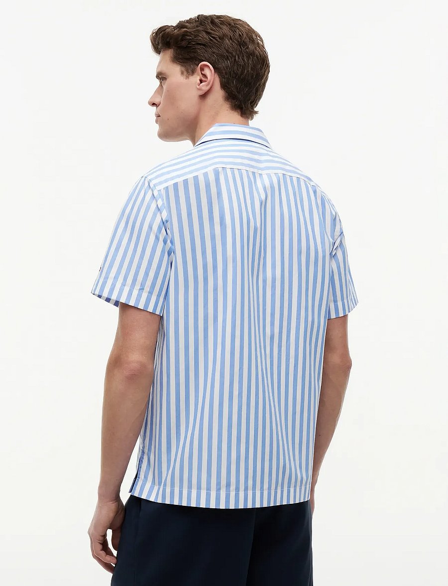 Tommy Hilfiger - PAPERTOUCH POP STP SSLV SWIMSHOP - kortærmede skjorter - blue spell stripe - 2