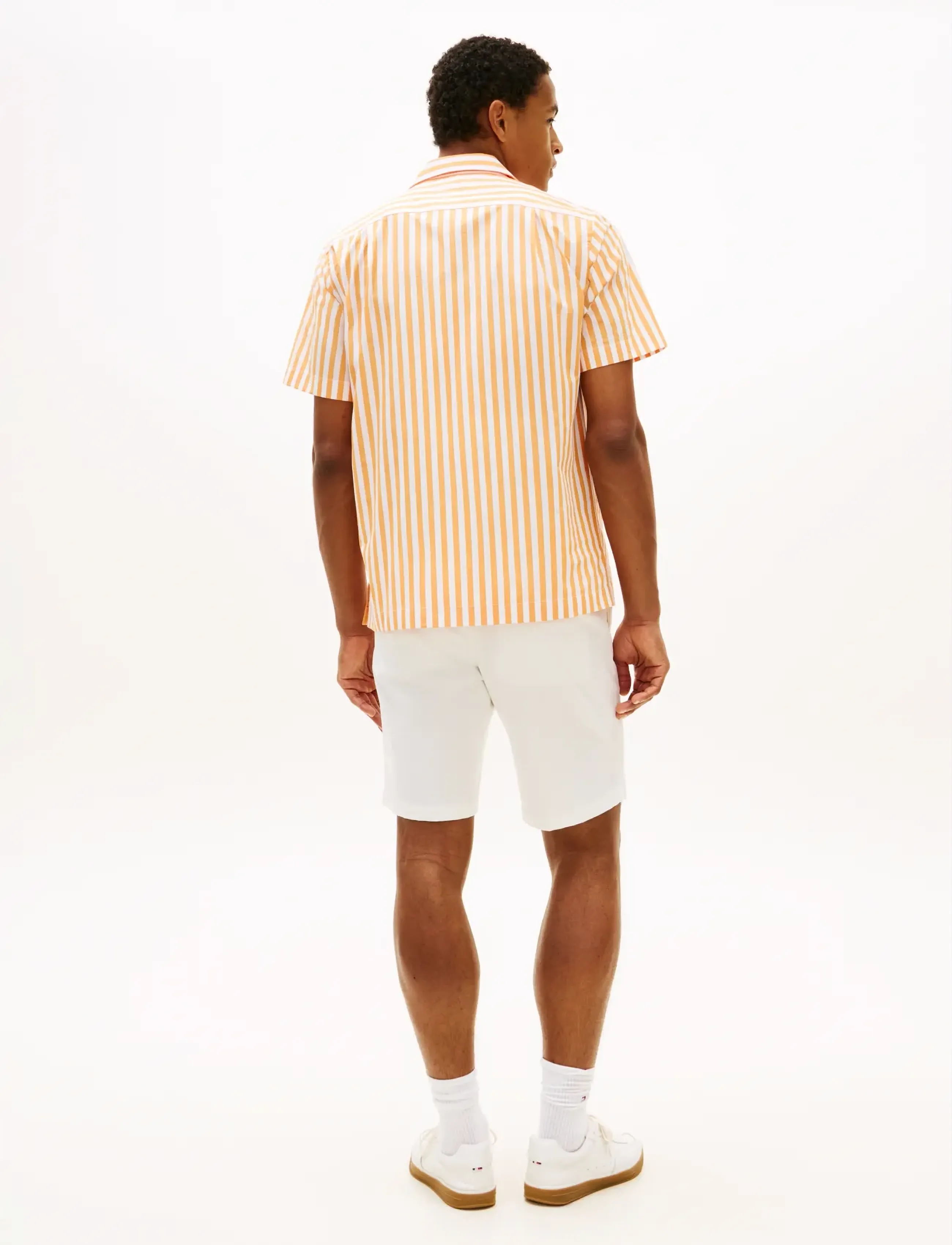 Tommy Hilfiger - PAPERTOUCH POP STP SSLV SWIMSHOP - kortærmede skjorter - orange hype   stripe - 2