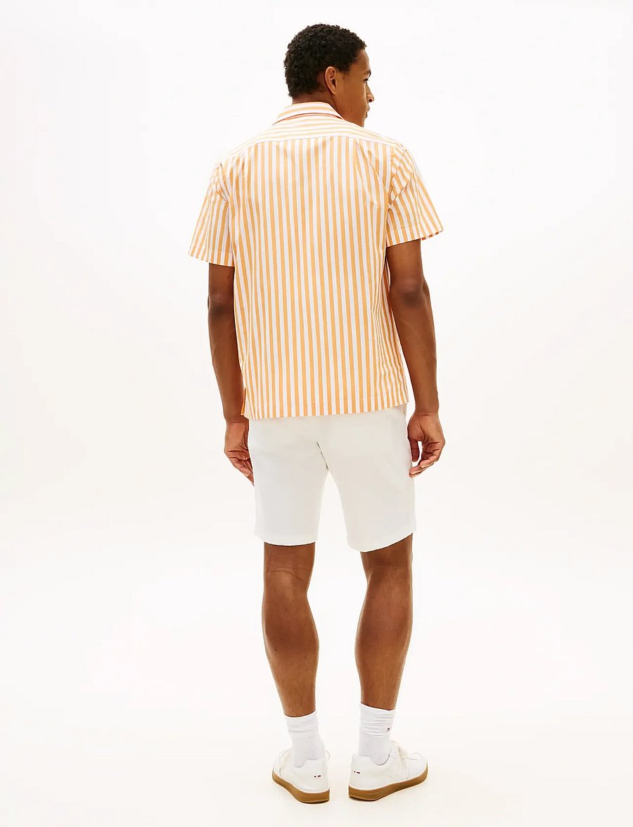 Tommy Hilfiger - PAPERTOUCH POP STP SSLV SWIMSHOP - kortærmede skjorter - orange hype stripe - 2