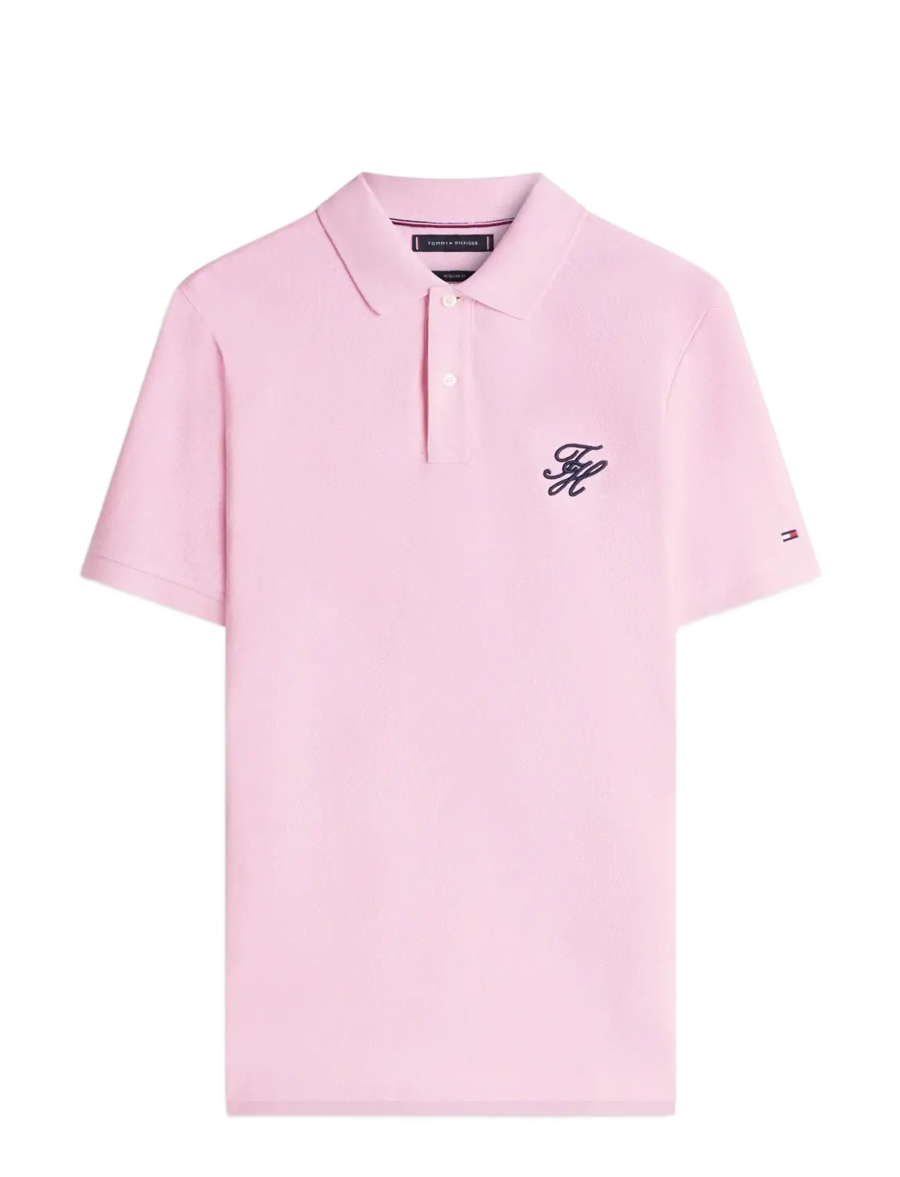 Tommy Hilfiger TH SCRIPT REG POLO - Poloer - CLASSIC PINK / pink/rose