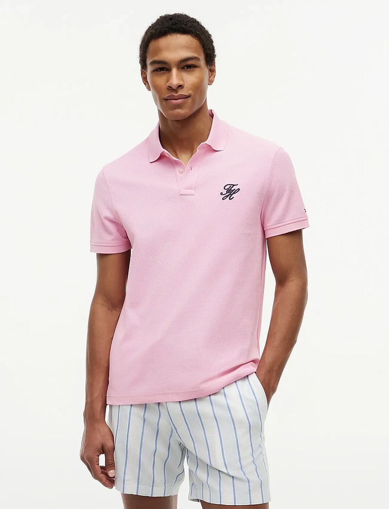 Tommy Hilfiger - TH SCRIPT REG POLO - kortærmede poloer - classic pink - 0