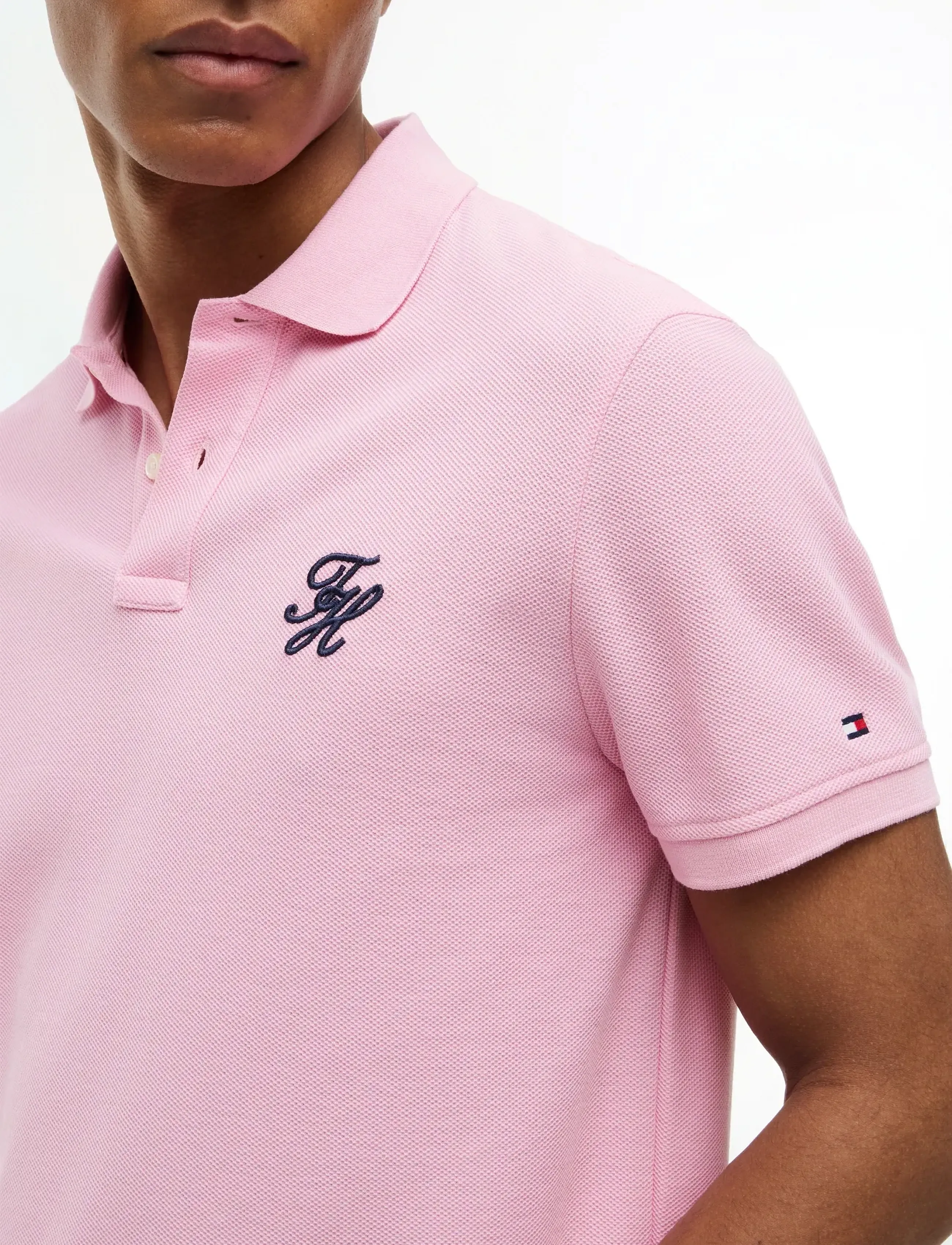 Tommy Hilfiger - TH SCRIPT REG POLO - kurzärmelig - classic pink - 3