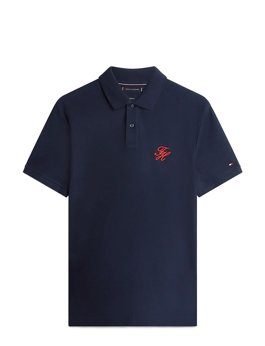 Tommy Hilfiger - TH SCRIPT REG POLO - kurzärmelig - desert sky - 1