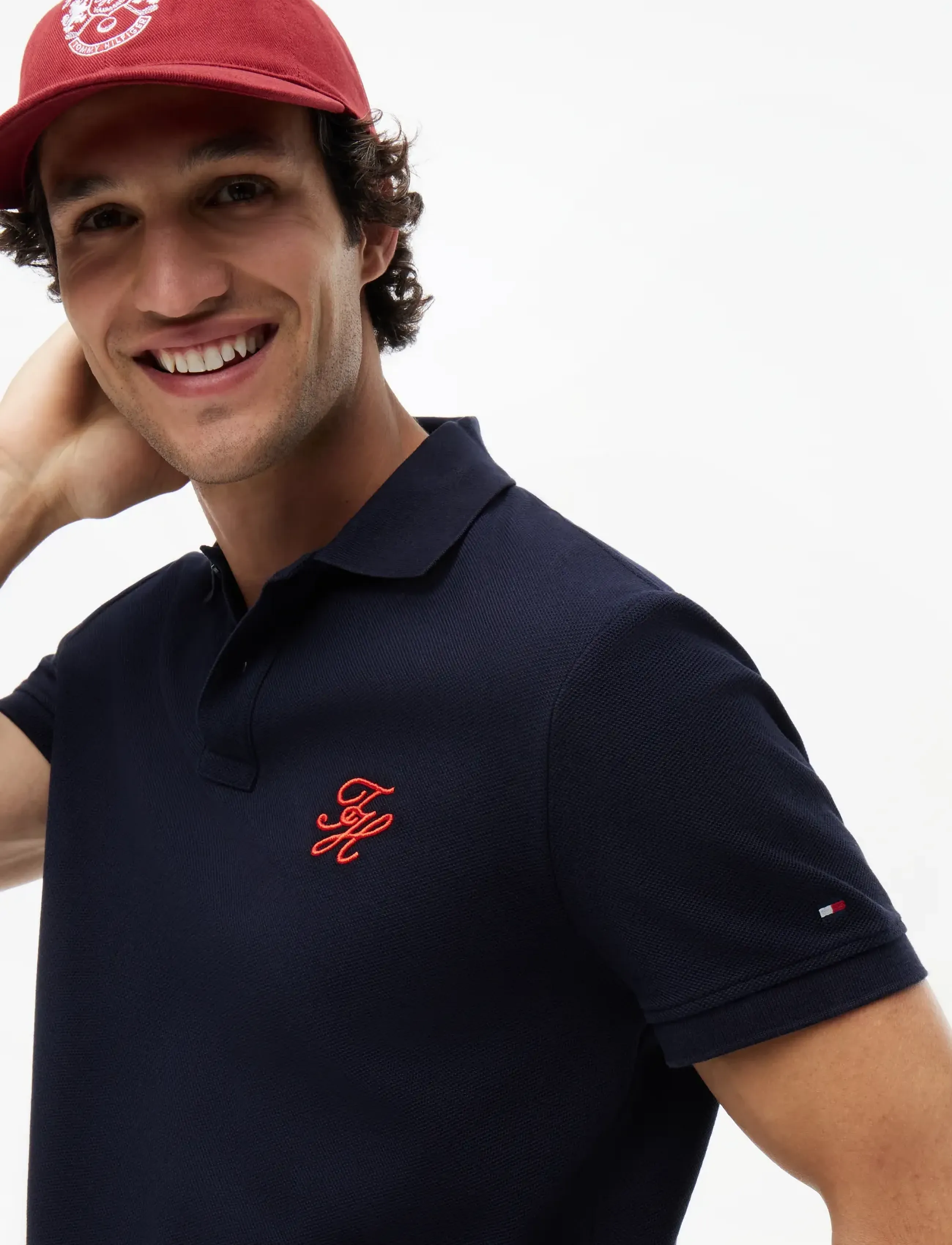 Tommy Hilfiger - TH SCRIPT REG POLO - short-sleeved polos - desert sky - 3