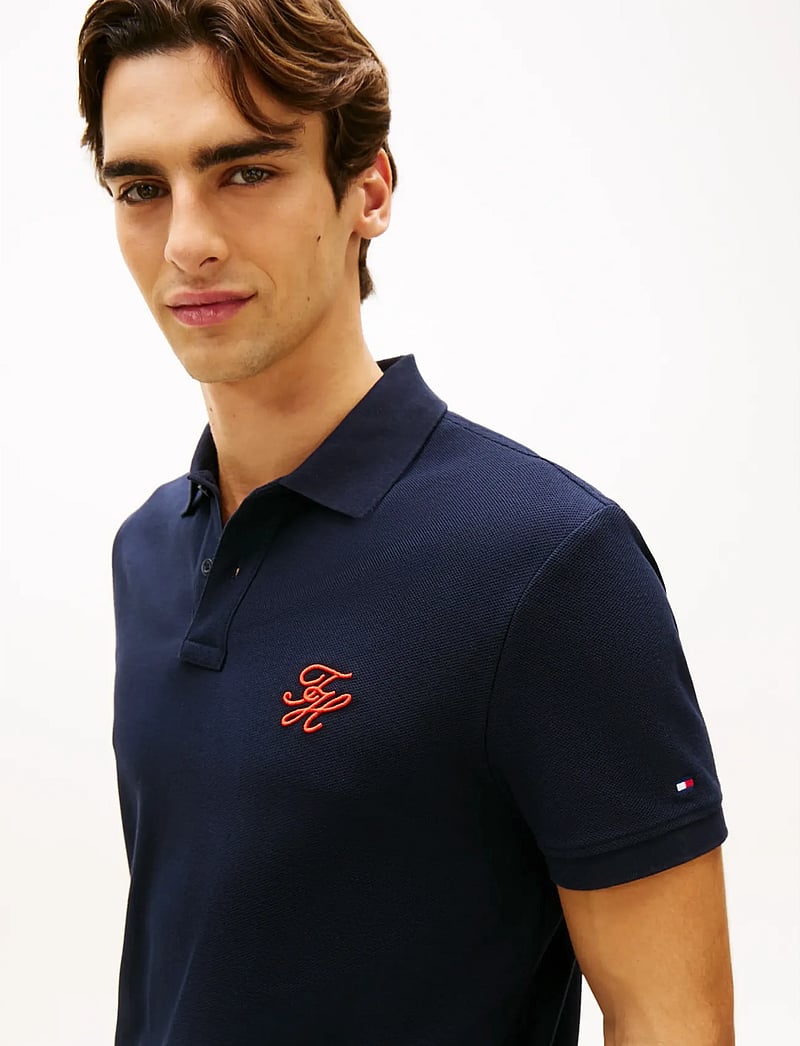 Tommy Hilfiger - TH SCRIPT REG POLO - kortärmade pikéer - desert sky - 4