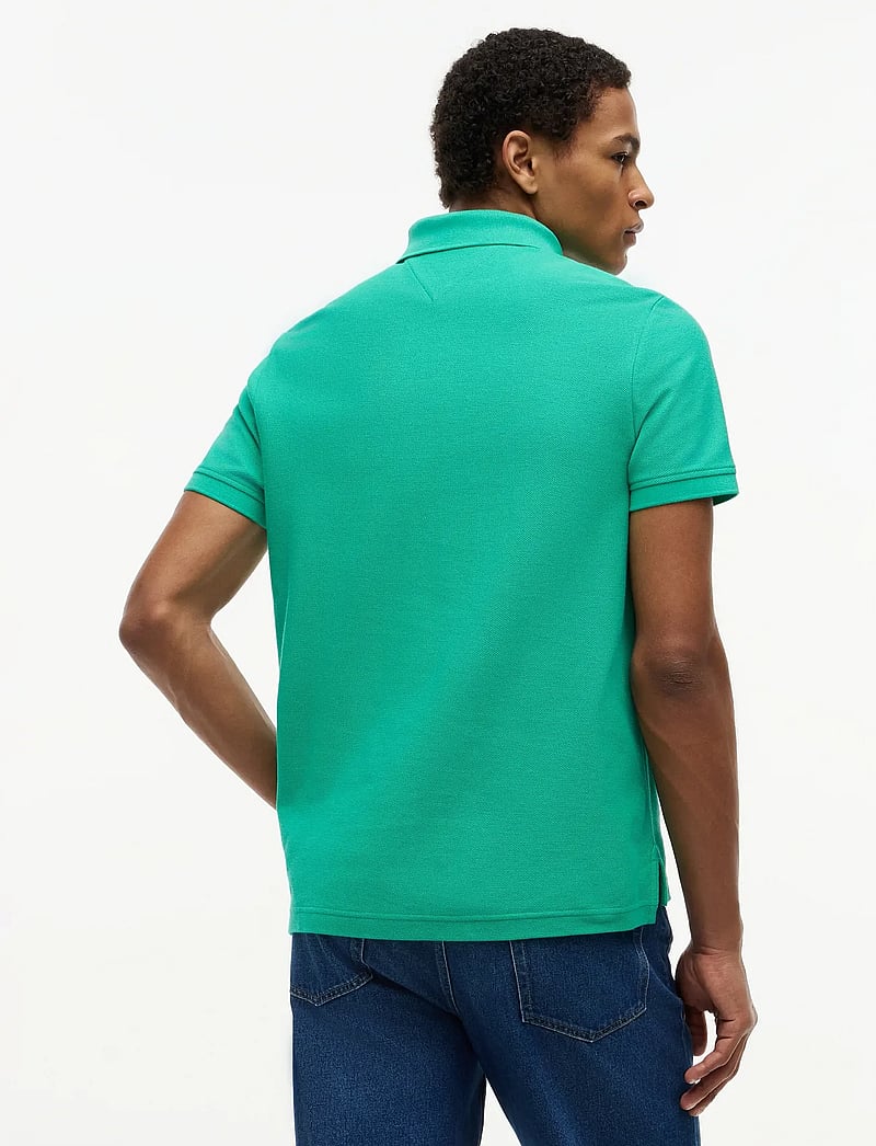 Tommy Hilfiger - TH SCRIPT REG POLO - kortærmede poloer - jade wink - 2