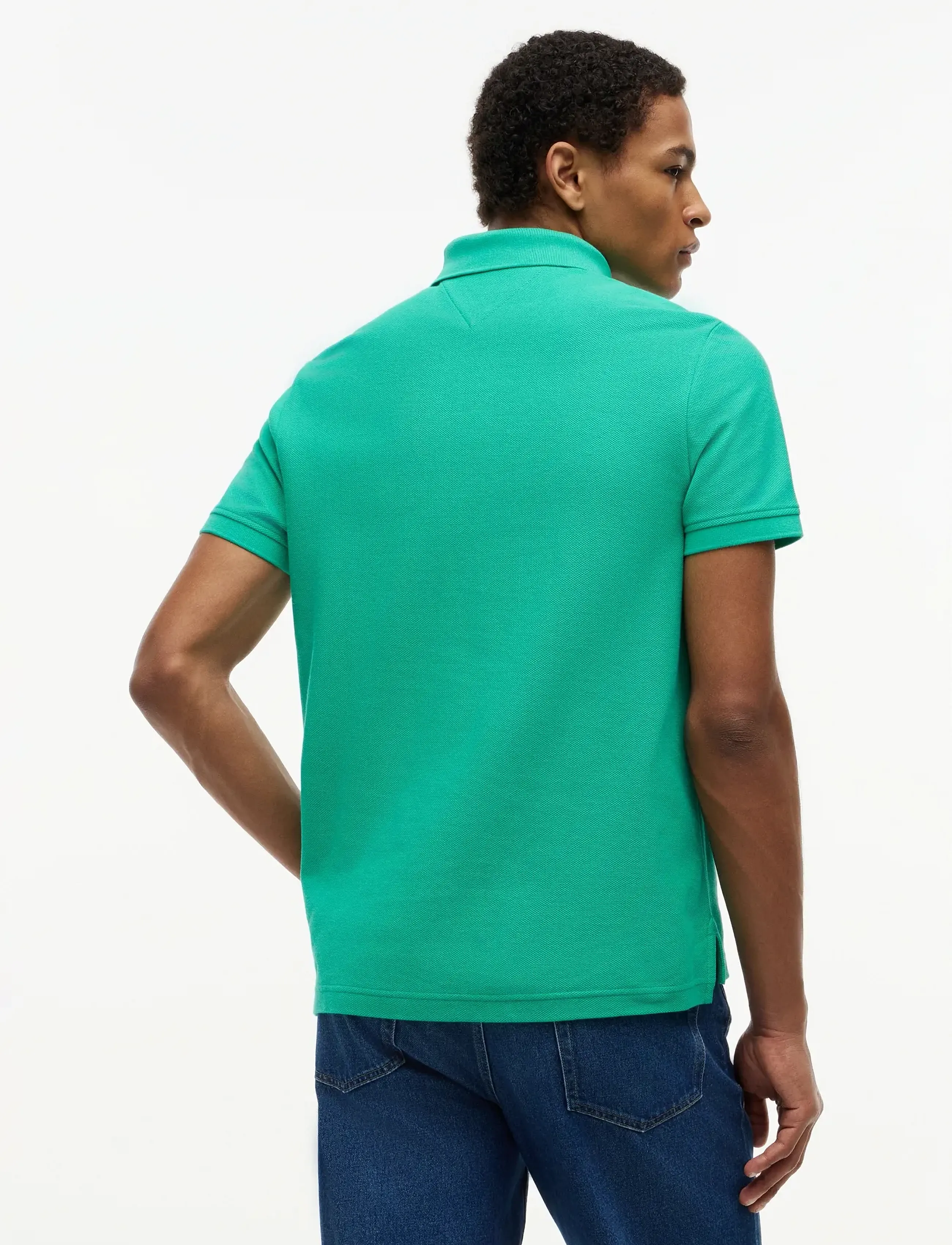 Tommy Hilfiger - TH SCRIPT REG POLO - kurzärmelig - jade wink - 2