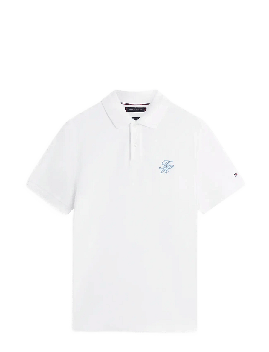 Tommy Hilfiger - TH SCRIPT REG POLO - kurzärmelig - white - 1