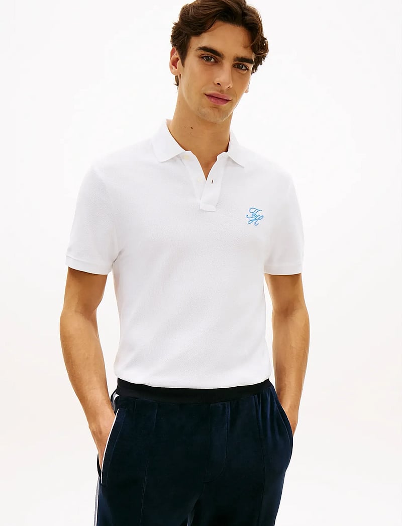 Tommy Hilfiger - TH SCRIPT REG POLO - kurzärmelig - white - 0