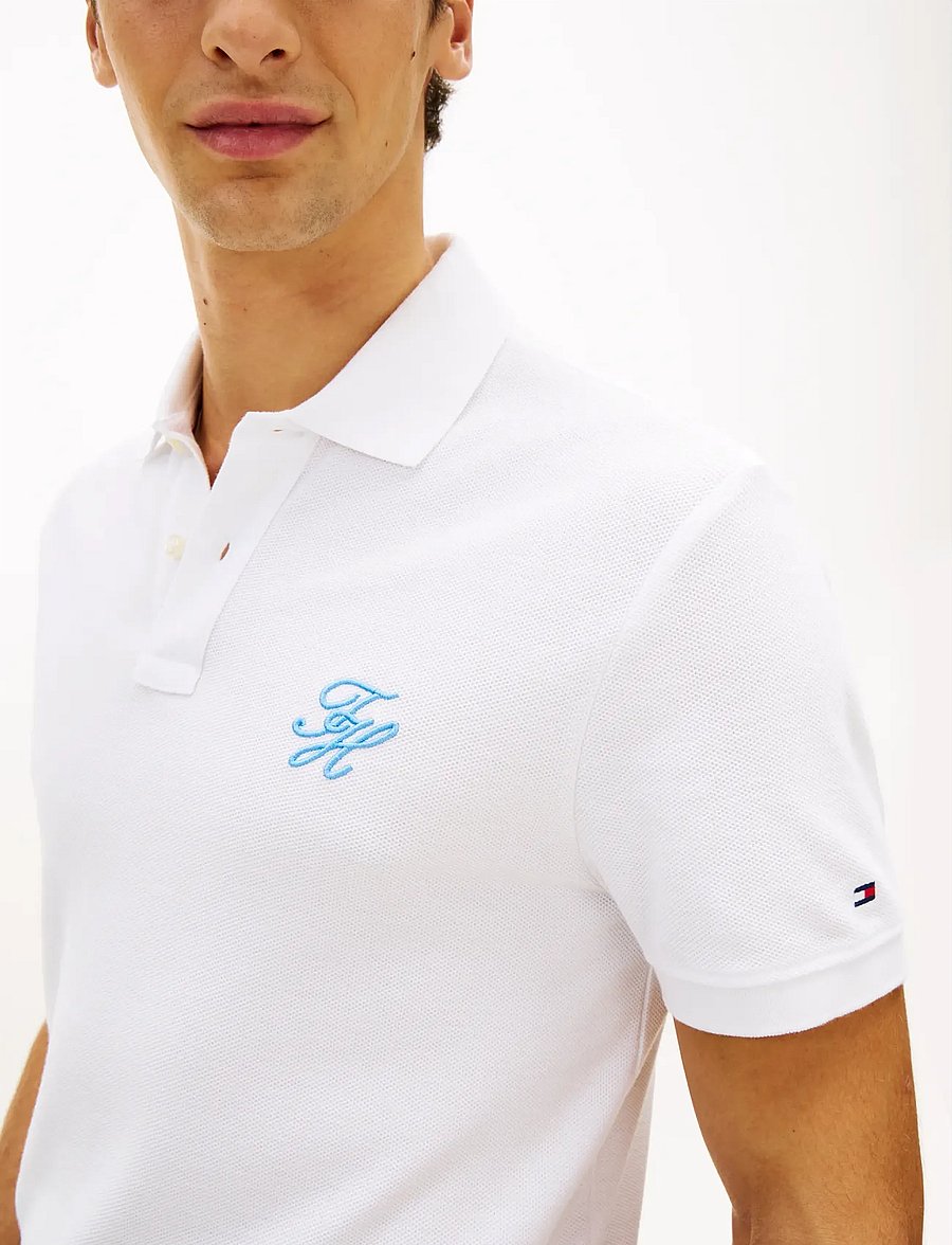 Tommy Hilfiger - TH SCRIPT REG POLO - kurzärmelig - white - 4