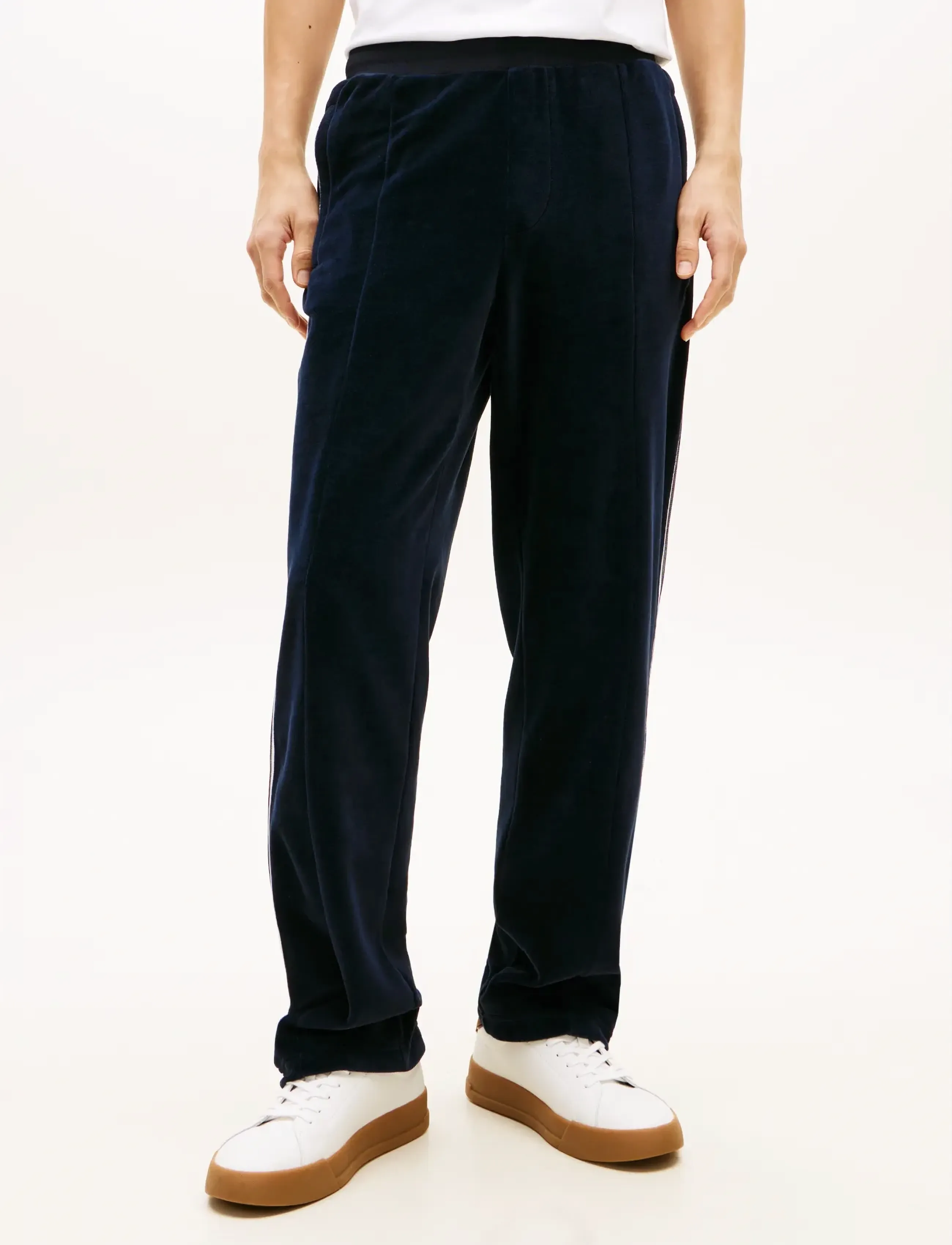 Tommy Hilfiger VELOUR COUNTRY CLUB TRACKPANTS - Tommy Hilfiger - DESERT SKY / navy