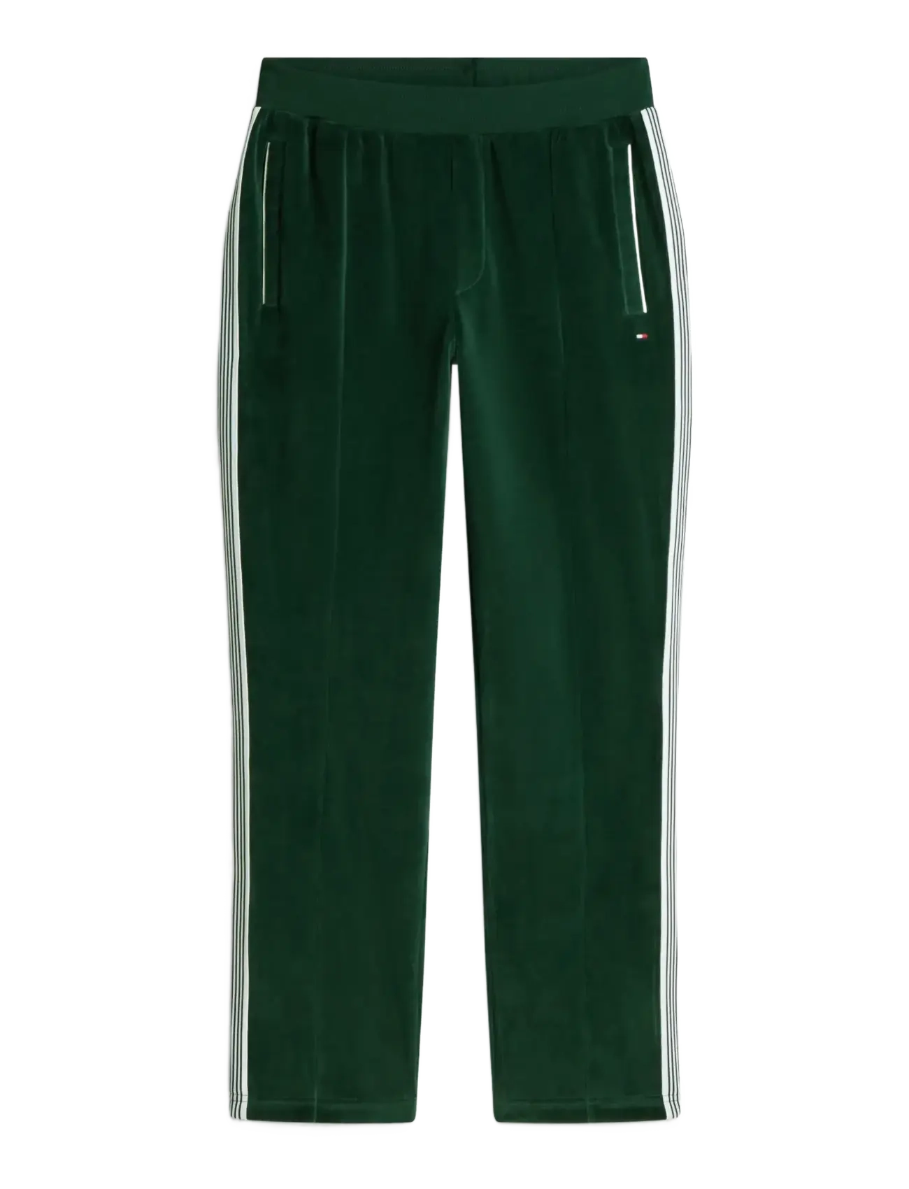 Tommy Hilfiger VELOUR COUNTRY CLUB TRACKPANTS - Collegehousut - NOCTURNAL GREEN / green