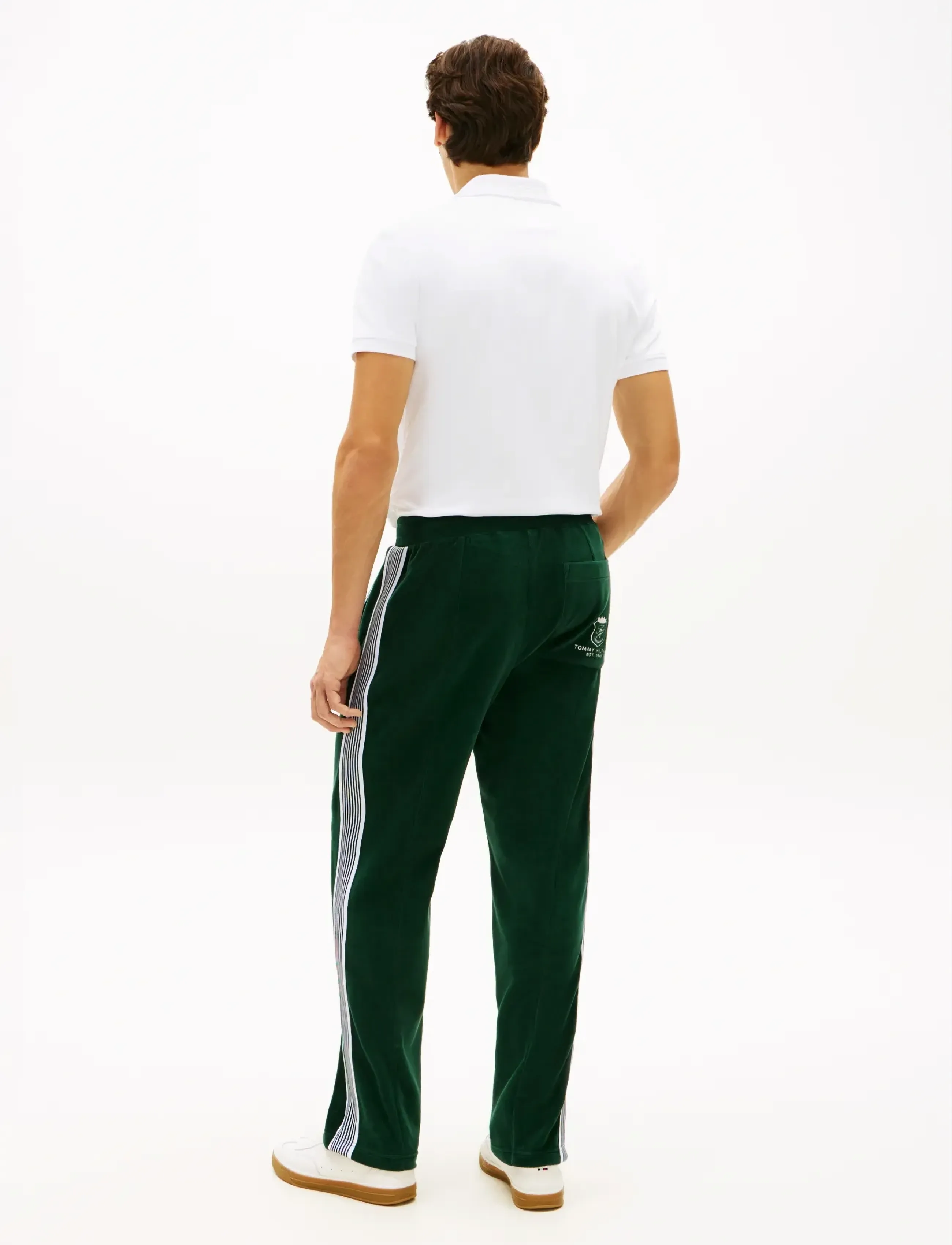 Tommy Hilfiger - VELOUR COUNTRY CLUB TRACKPANTS - shop efter anledning - nocturnal green - 2