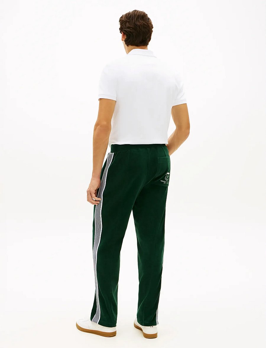 Tommy Hilfiger - VELOUR COUNTRY CLUB TRACKPANTS - nach anlass kaufen - nocturnal green - 2