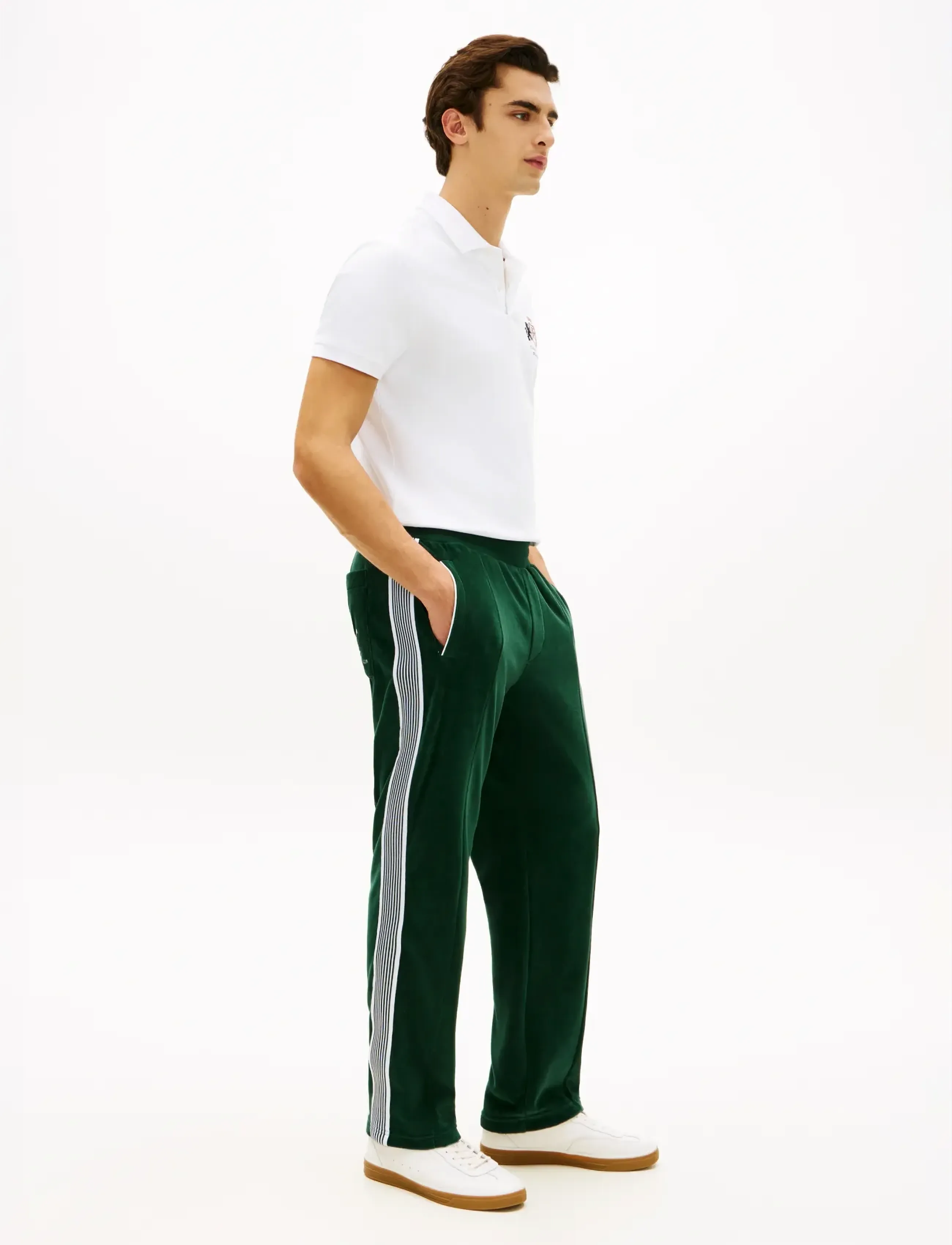 Tommy Hilfiger - VELOUR COUNTRY CLUB TRACKPANTS - shop efter anledning - nocturnal green - 4