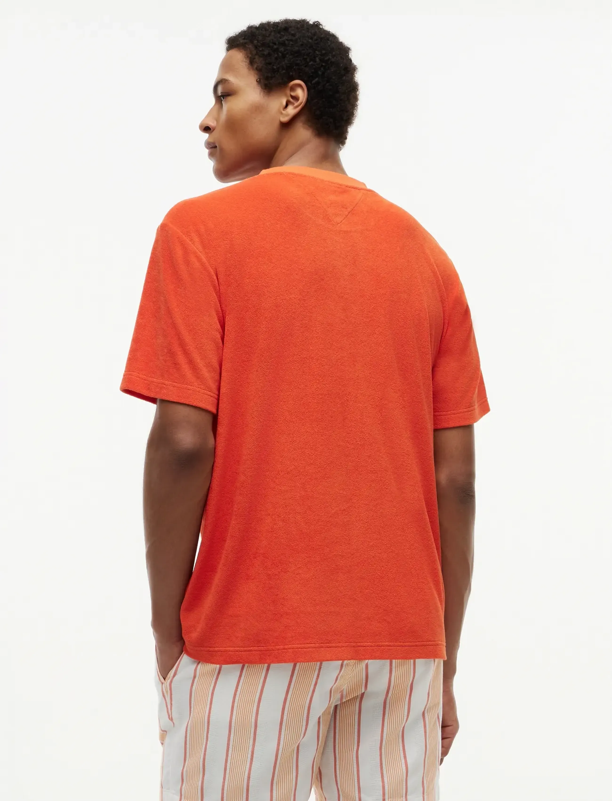 Tommy Hilfiger - TOWELLING T-SHIRT - kurzärmelig - brilliant orange - 2