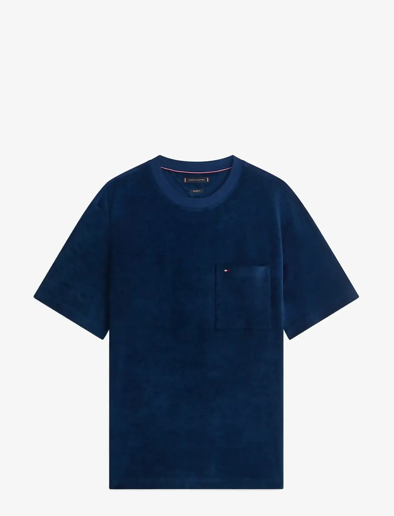 Tommy Hilfiger - TOWELLING T-SHIRT - kortærmede t-shirts - carbon navy - 1