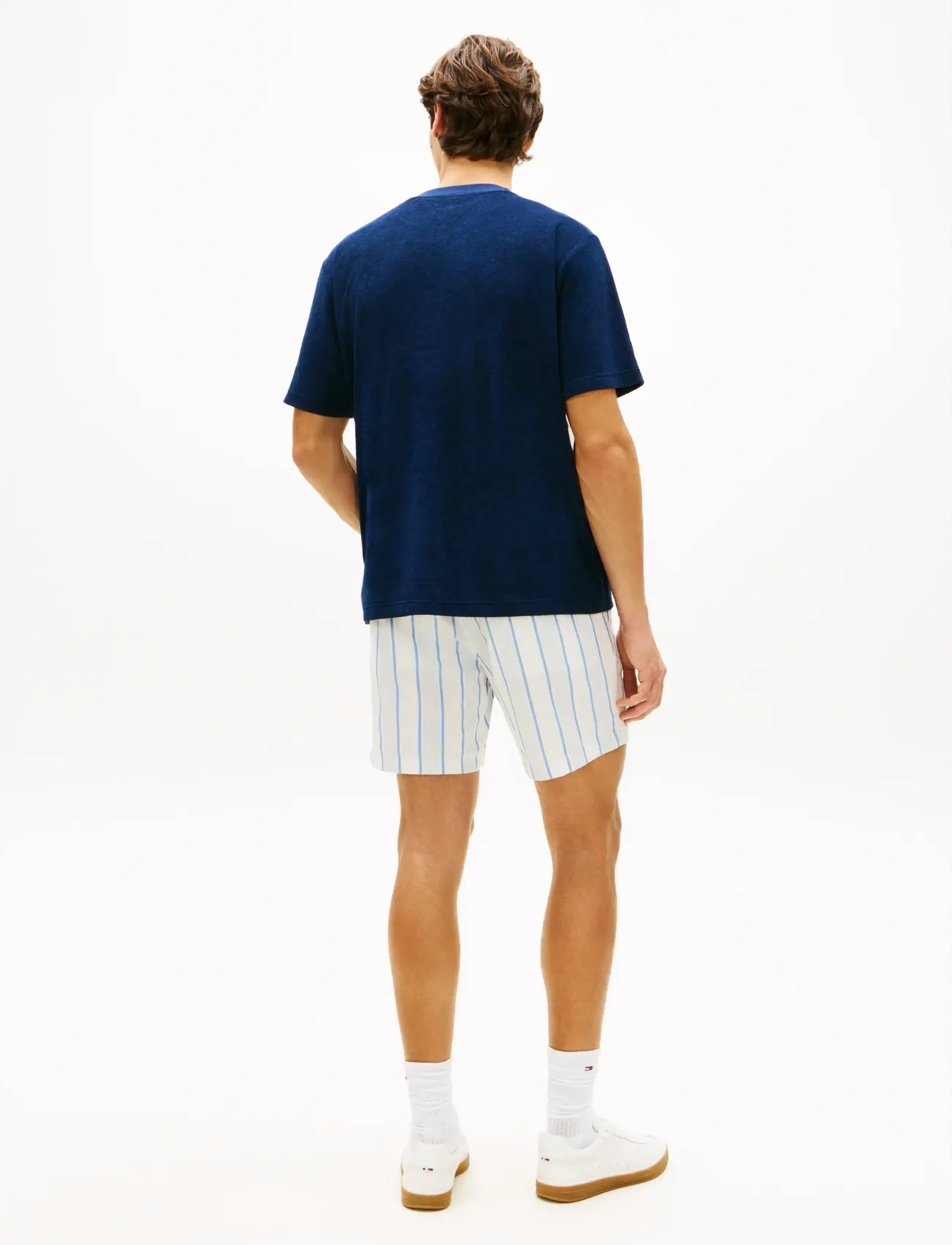 Tommy Hilfiger - TOWELLING T-SHIRT - kortärmade t-shirts - carbon navy - 2