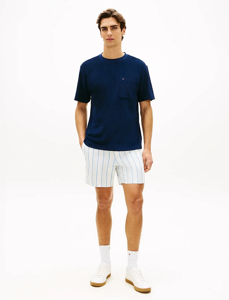 Tommy Hilfiger - TOWELLING T-SHIRT - kortærmede t-shirts - carbon navy - 3