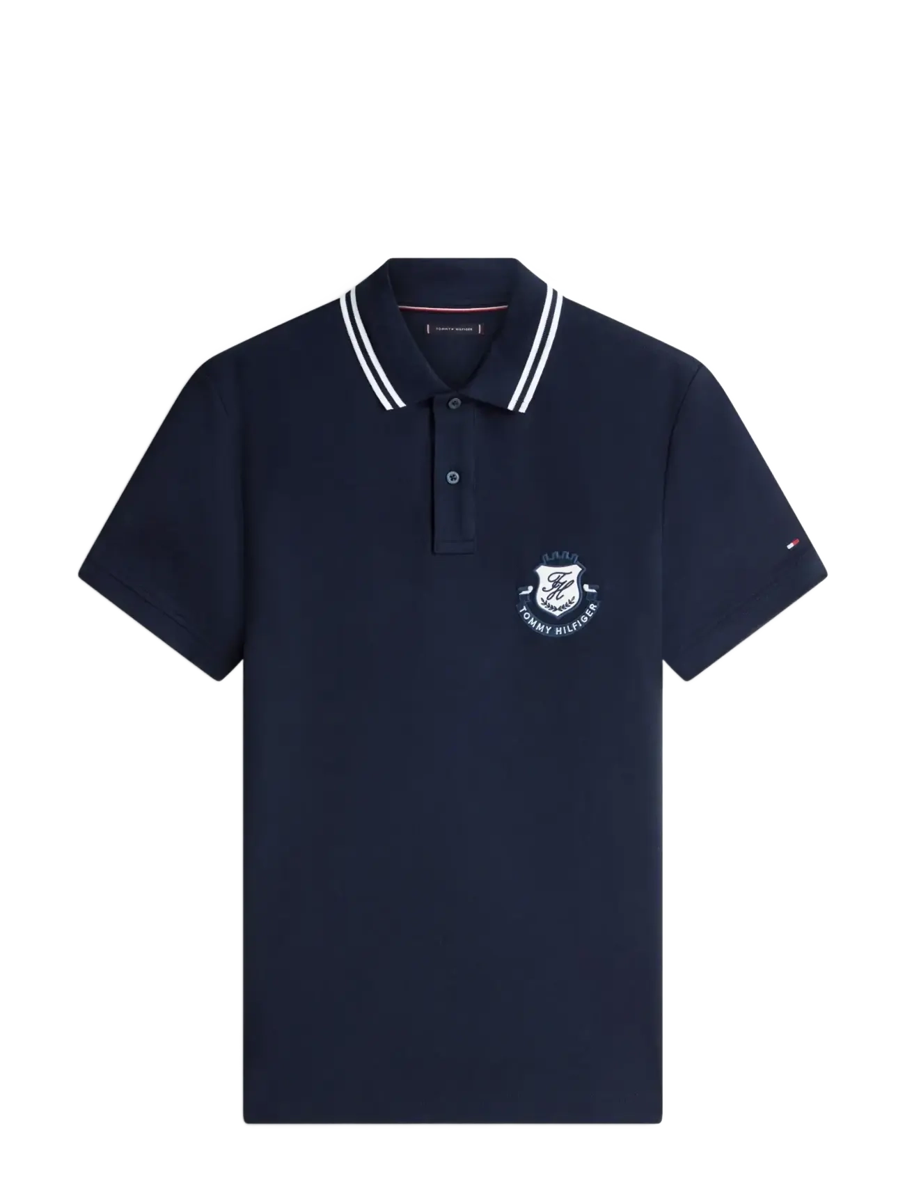 Tommy Hilfiger PIQUE BADGE REG POLO - Poloshirts - DESERT SKY / navy