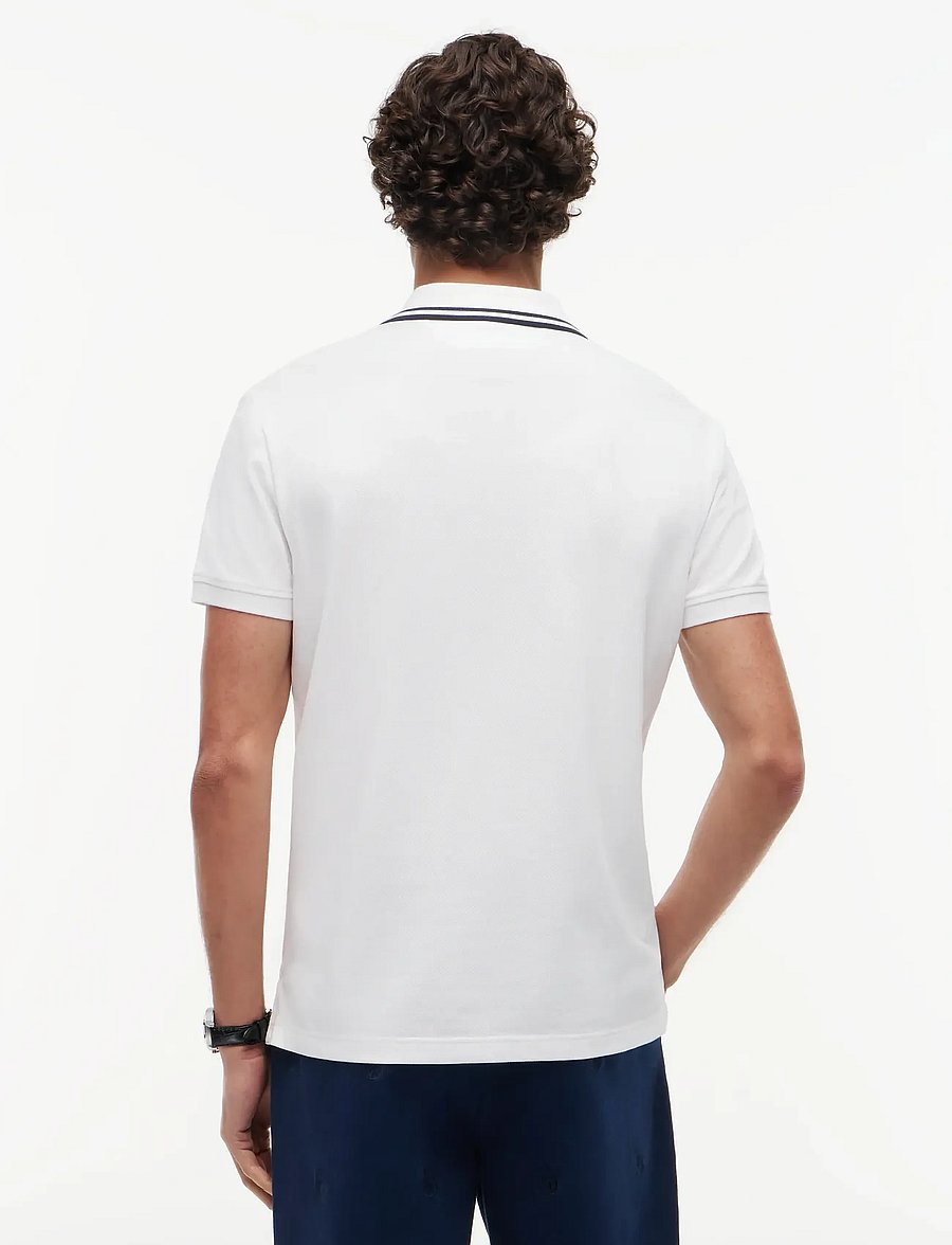 Tommy Hilfiger - PIQUE BADGE REG POLO - kortærmede poloer - white - 2
