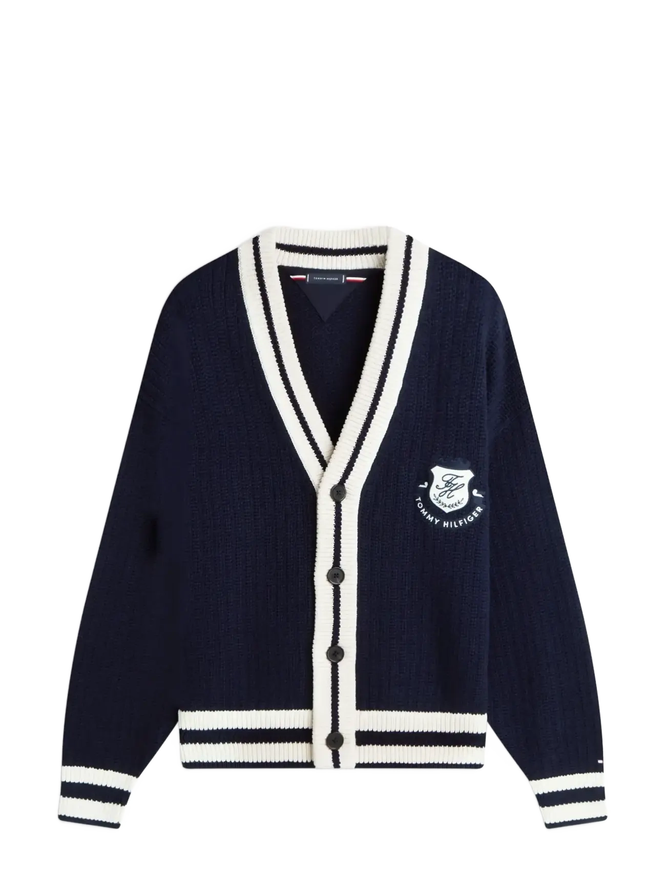 TOMMY HILFIGER Athleisure Cricket Cardigan Navy - M - Herren