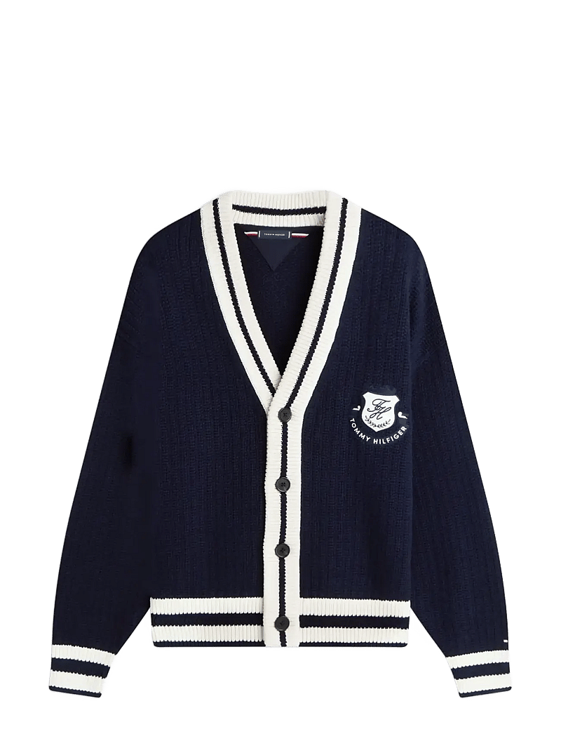 Tommy Hilfiger - ATHLEISURE CRICKET CARDIGAN - cardigans - desert sky - 1