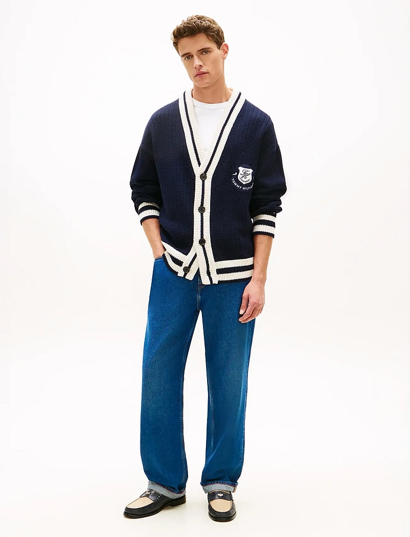 Tommy Hilfiger - ATHLEISURE CRICKET CARDIGAN - cardigans - desert sky - 3