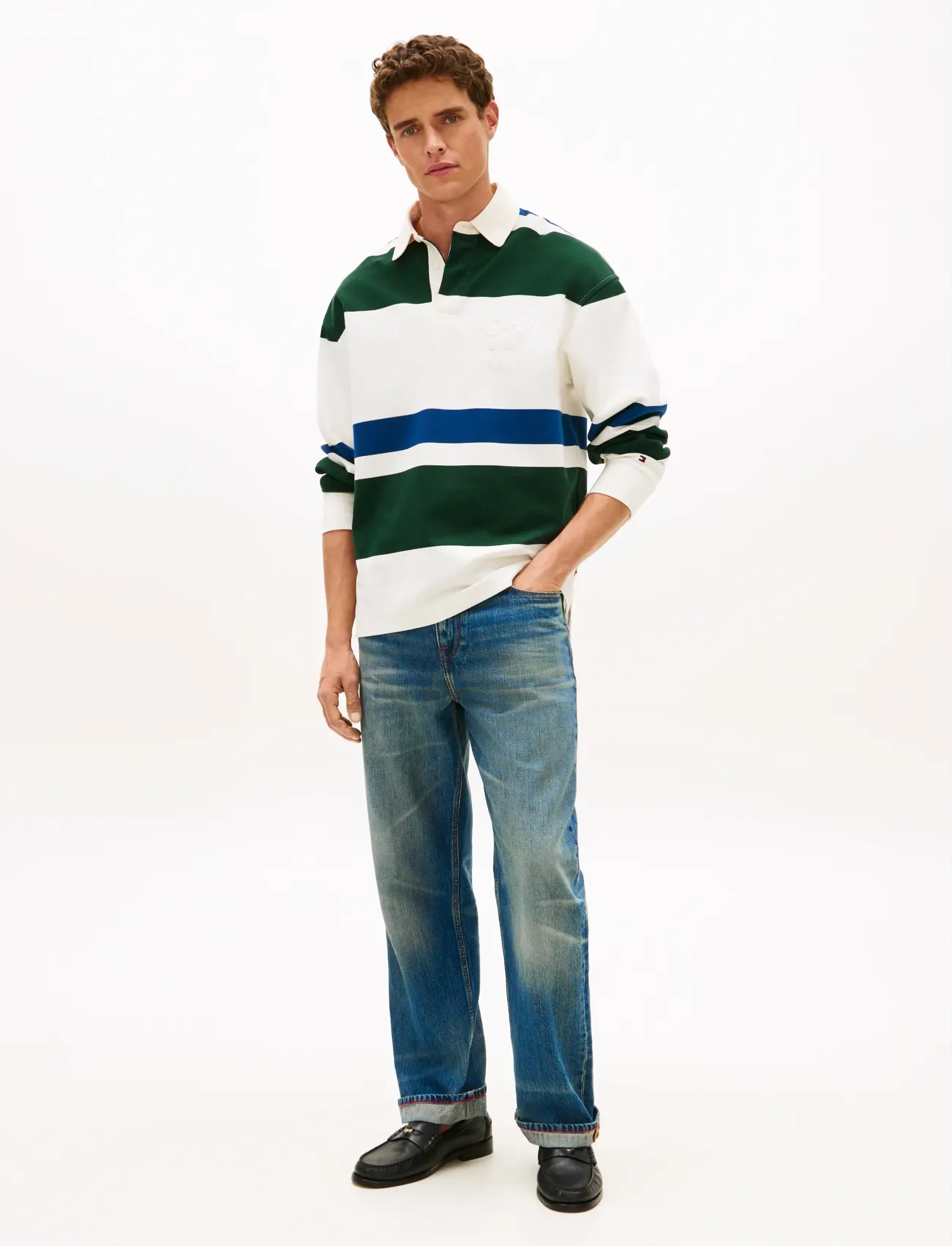 Tommy Hilfiger - RELAXED STRIPE RUGBY - long-sleeved polos - ivory petal   multi - 3