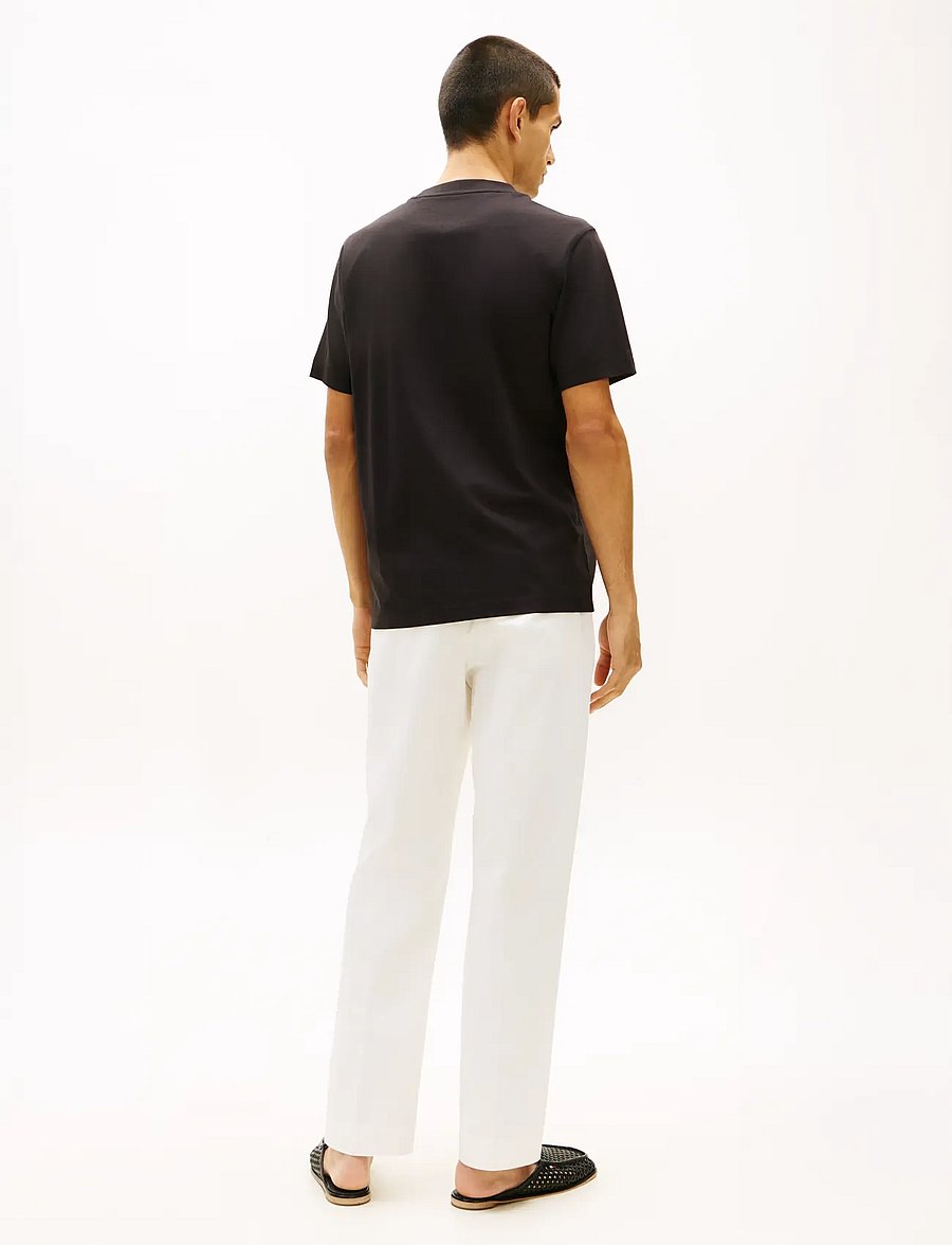Tommy Hilfiger - SCRIPT MONOGRAM SWIMSHOP TEE - kurzärmelige t-shirts - black - 2