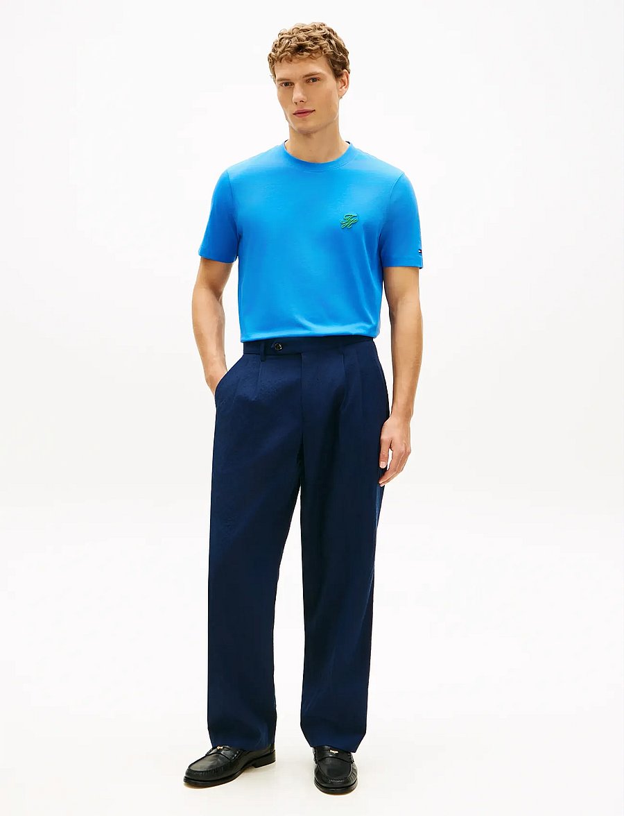 Tommy Hilfiger - SCRIPT MONOGRAM SWIMSHOP TEE - lühikeste varrukatega t-särgid - blue orbit - 3