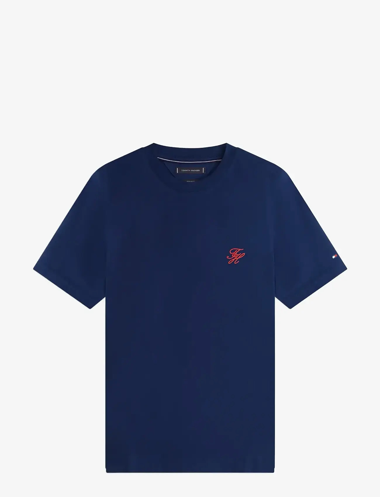 Tommy Hilfiger - SCRIPT MONOGRAM SWIMSHOP TEE - short-sleeved t-shirts - carbon navy - 1